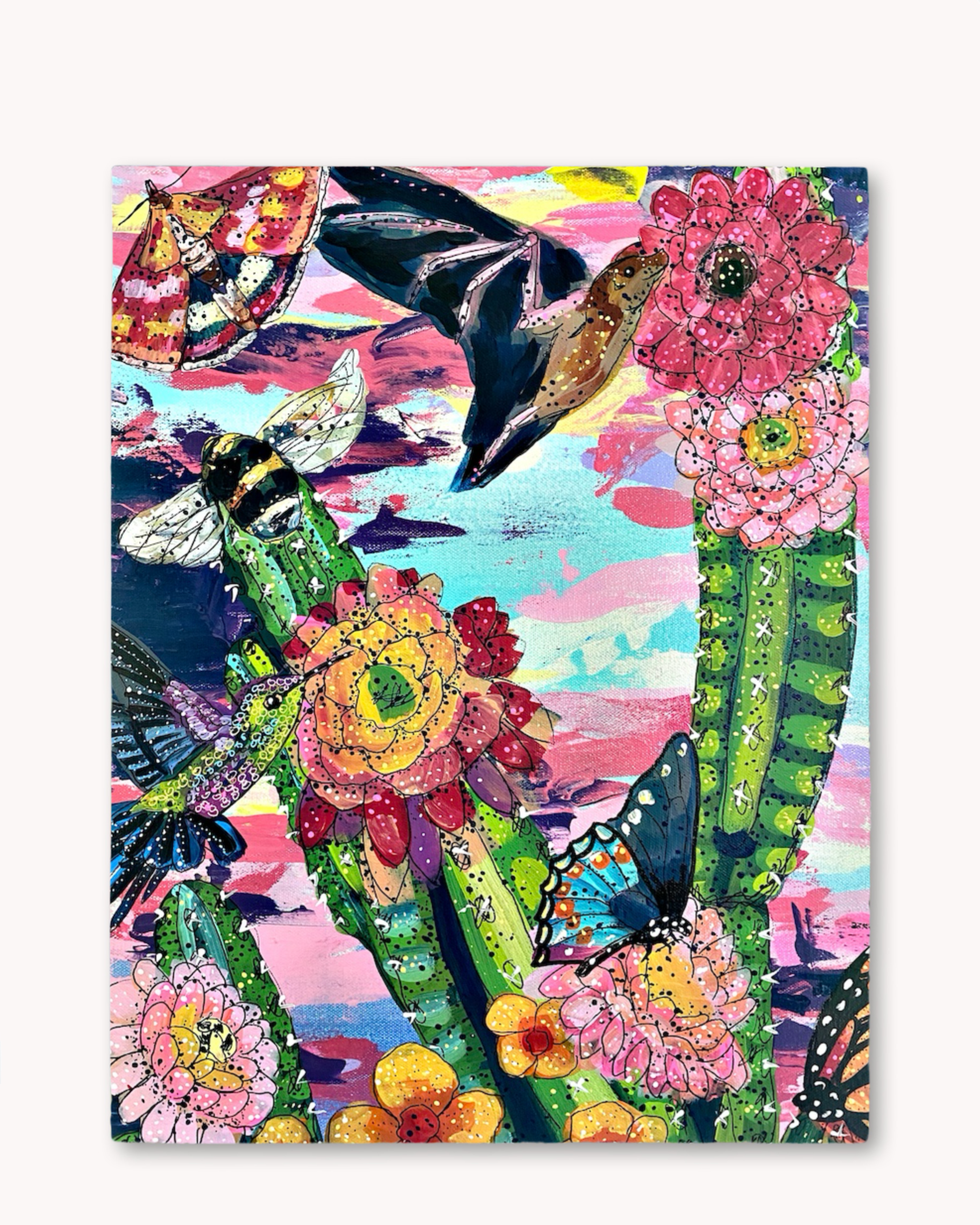 Desert Dawn Pollinators Print