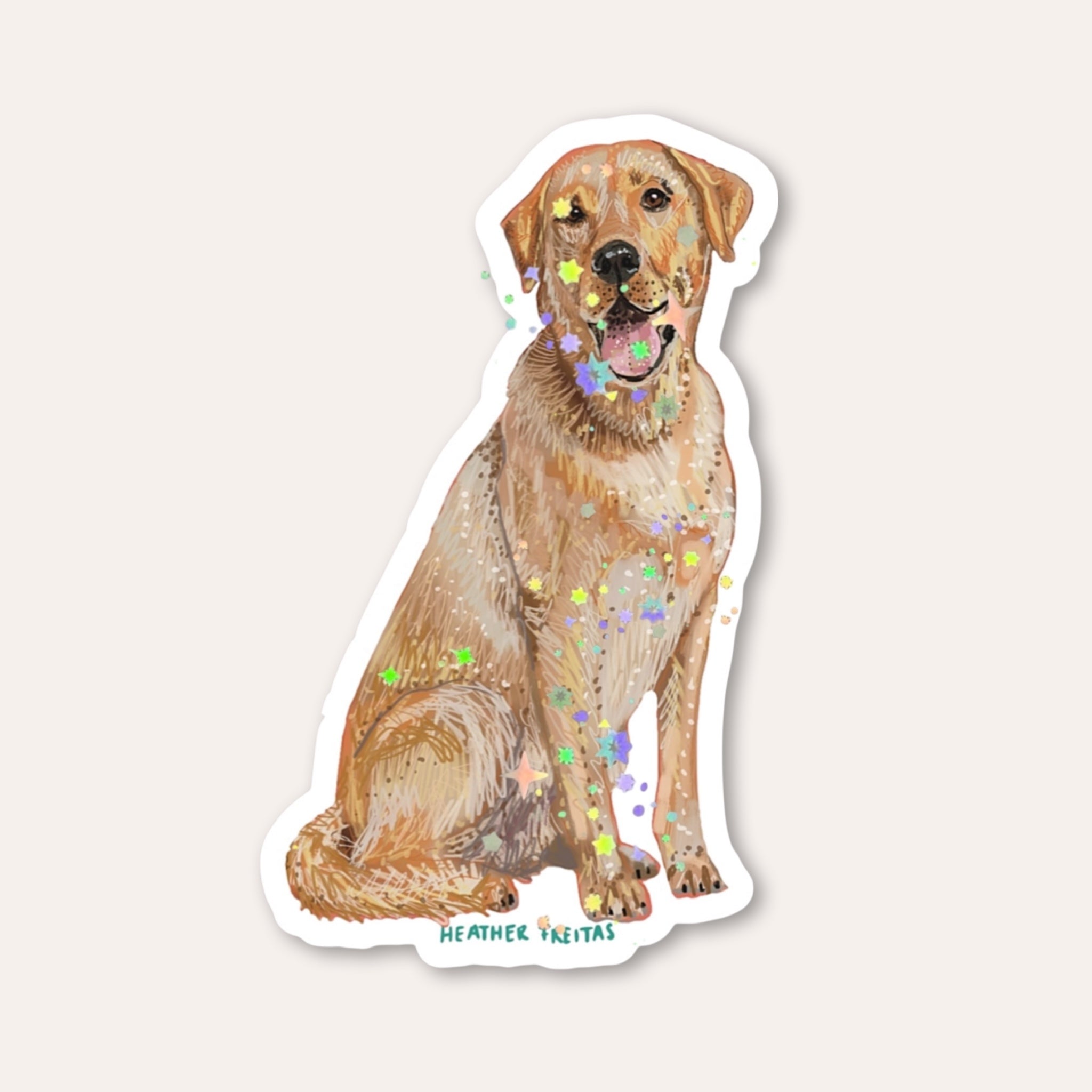 Yellow Labrador Sticker