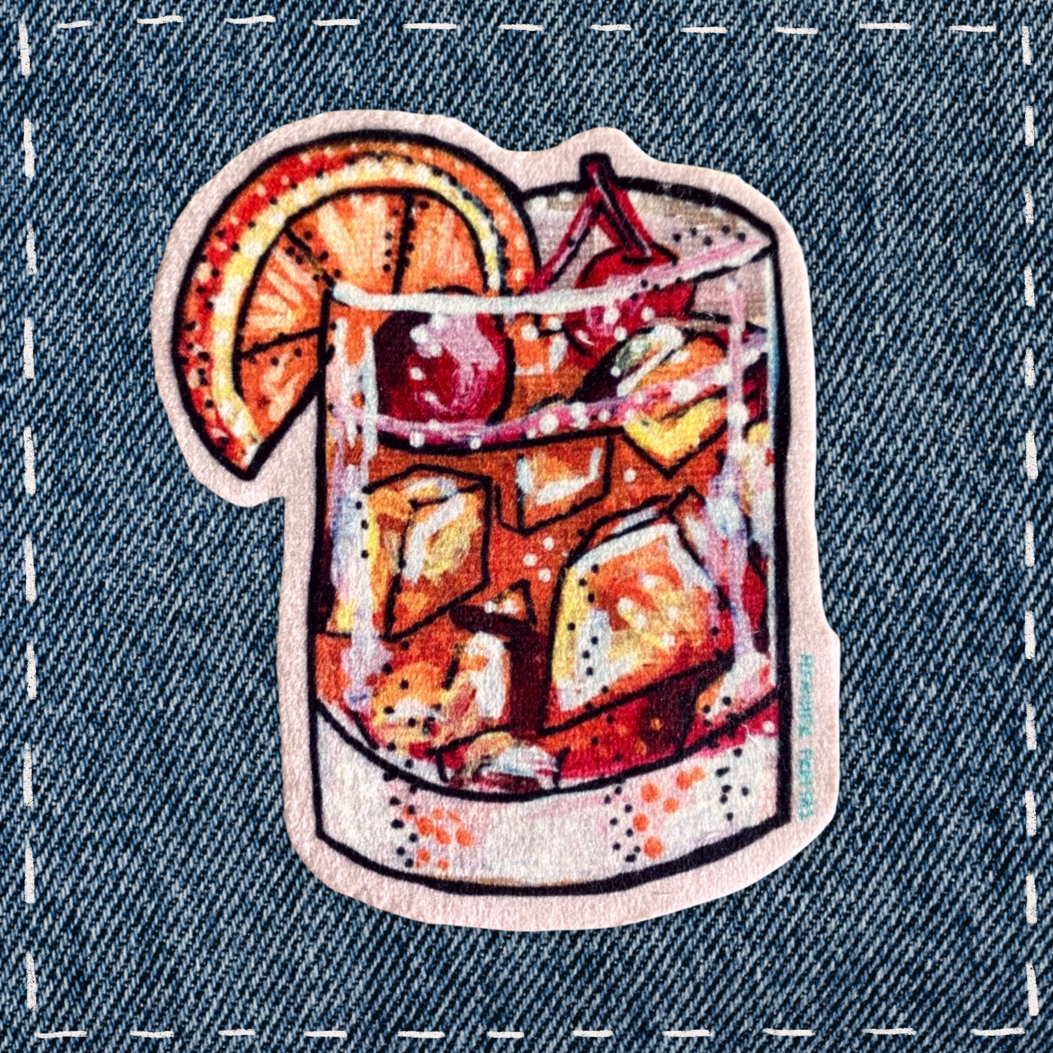 Old Fashioned - Sew On Velveteen Patch