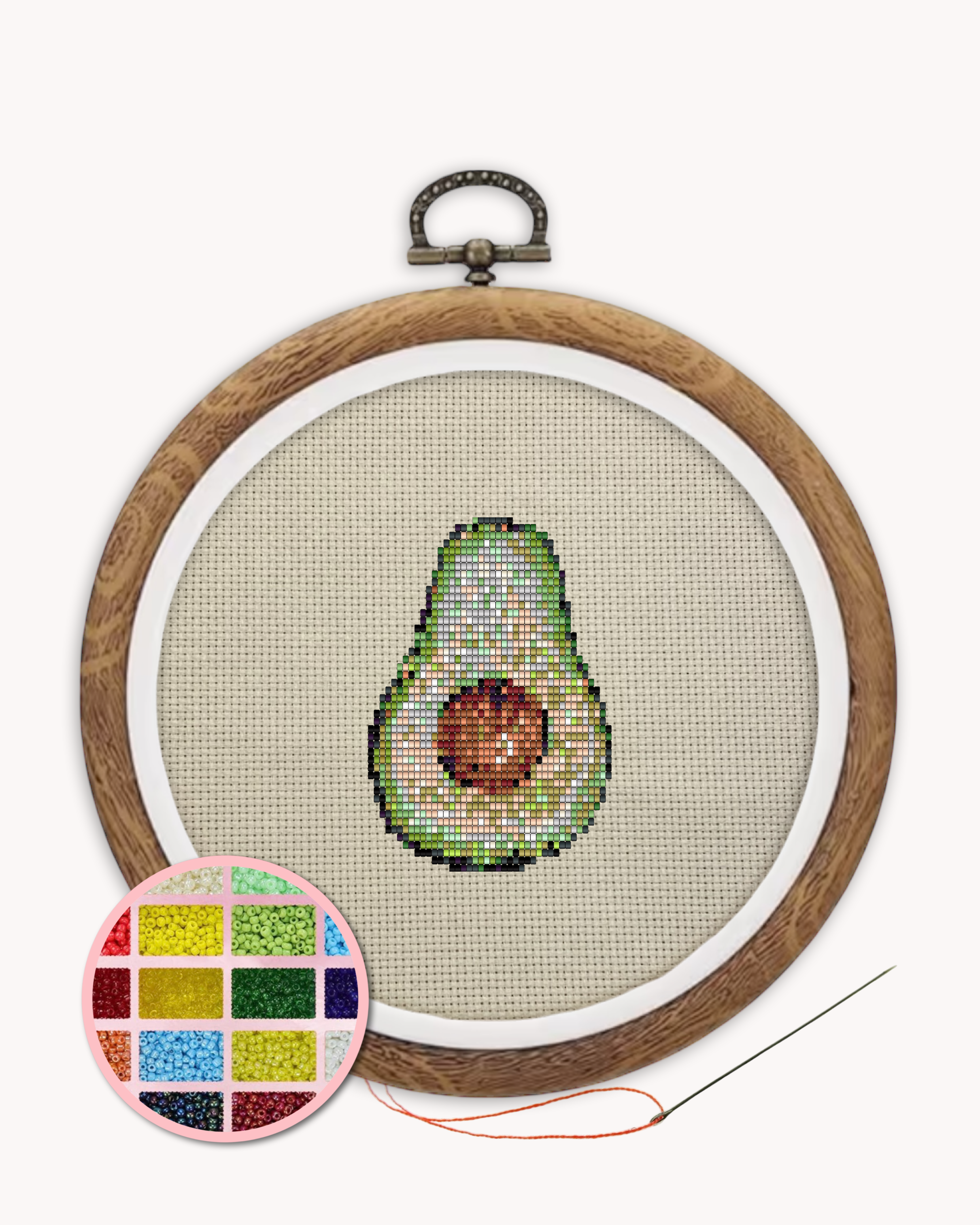 Avocado Beaded Art Kit ( S 3 inch )