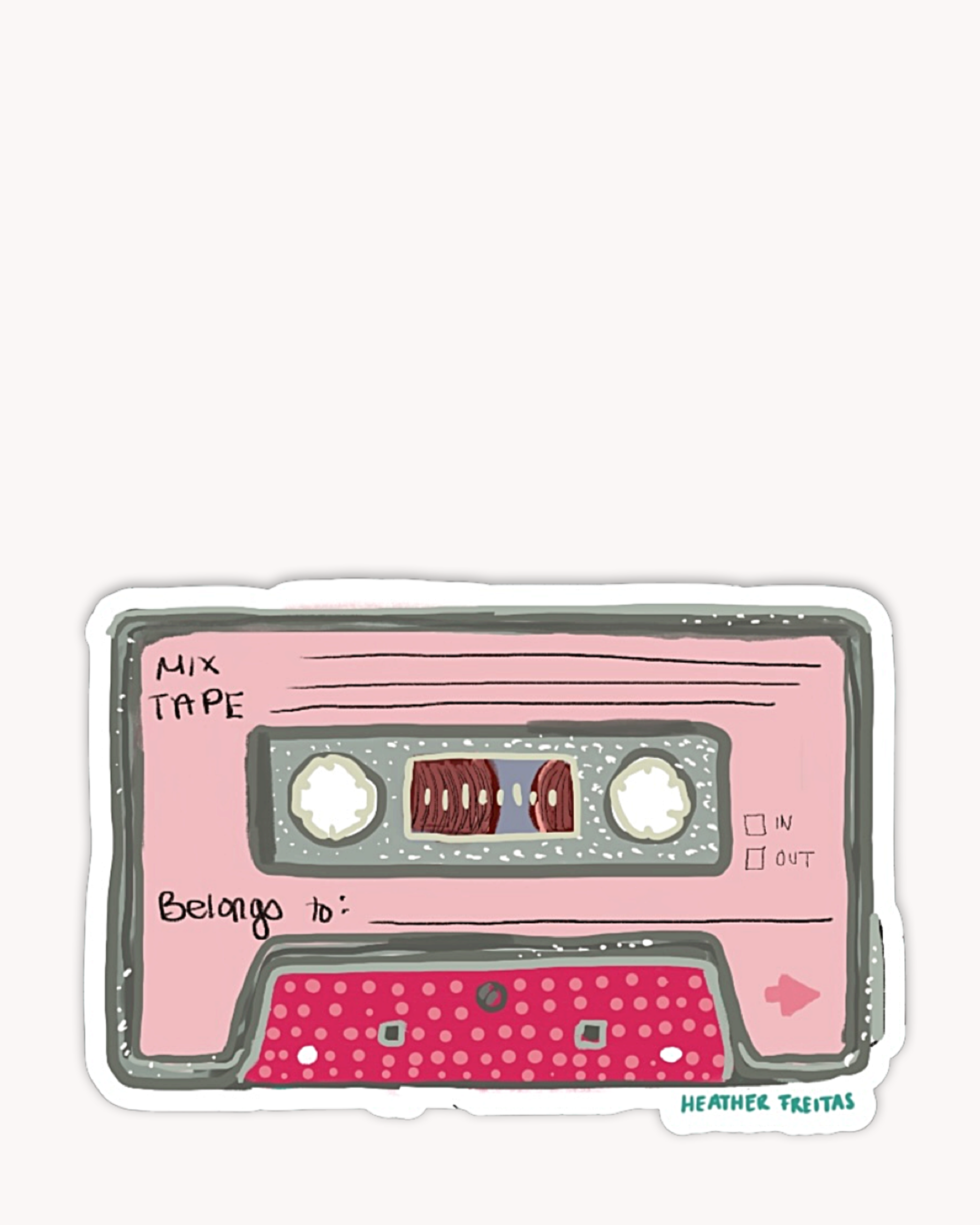 Pink Mixtape Sticker