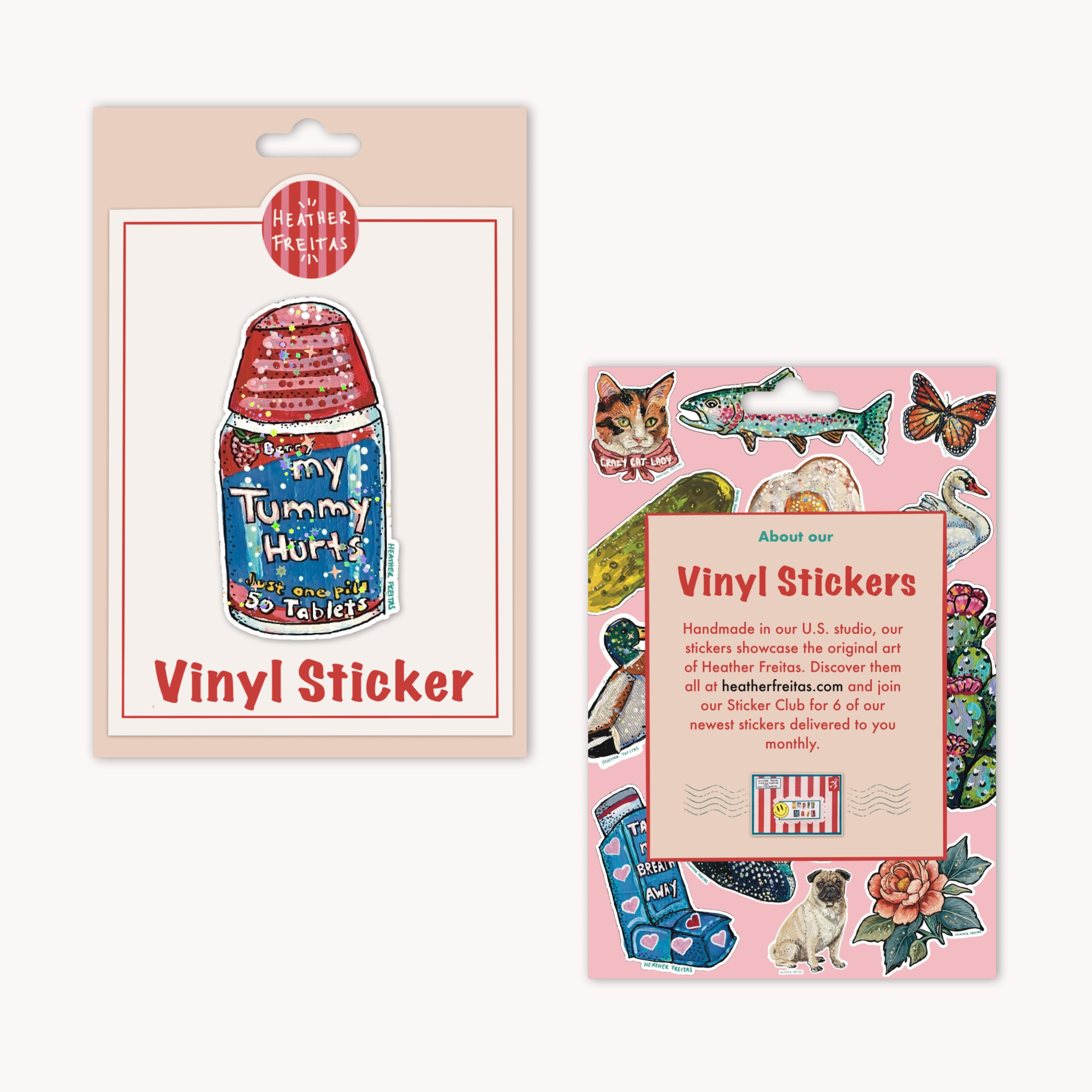 My Tummy Hurts Sticker