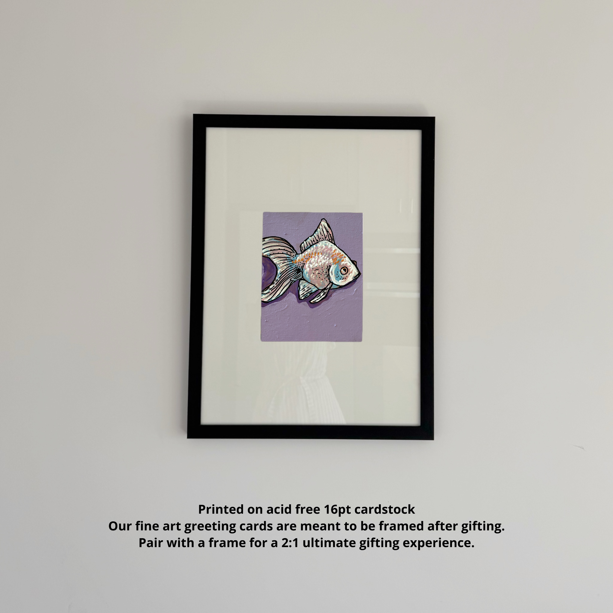 Albino Goldfish Fine Art Greeting Card