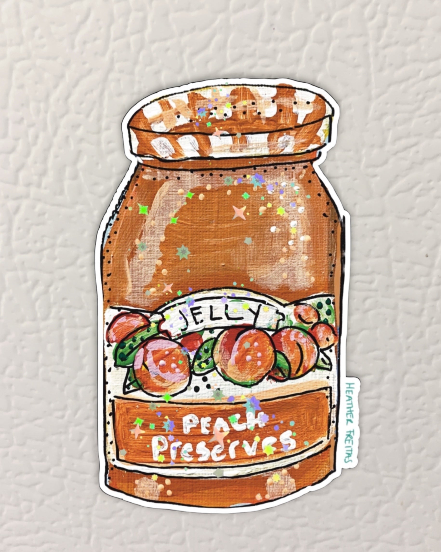 Peach Preserves Magnet ( Die-Cut )