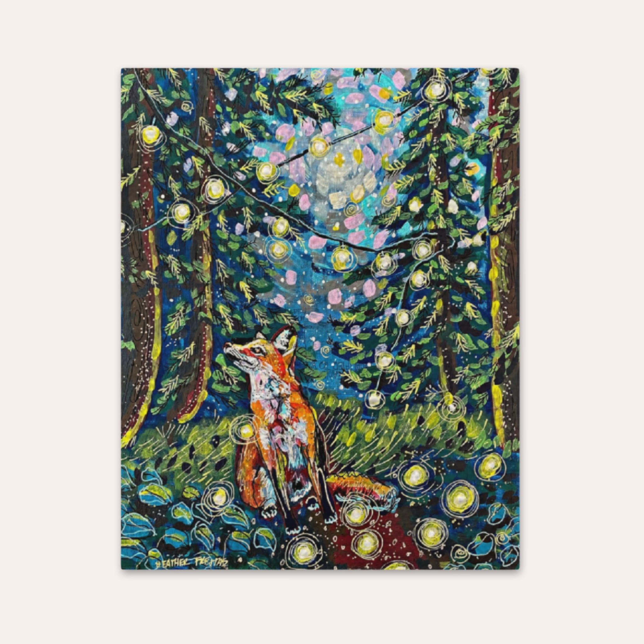 Moody Forest Fox Fine Art Print