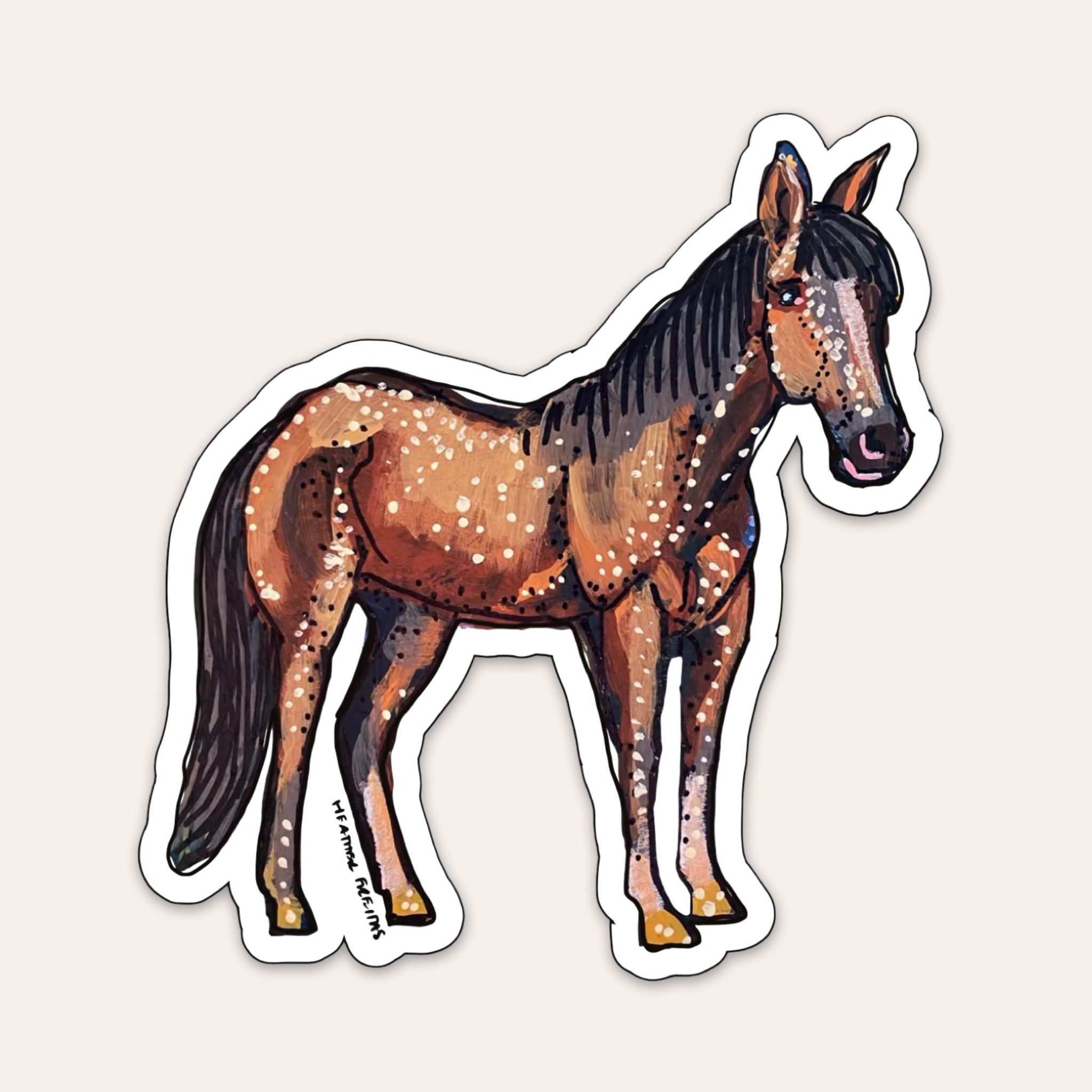 Brown Horse Sticker