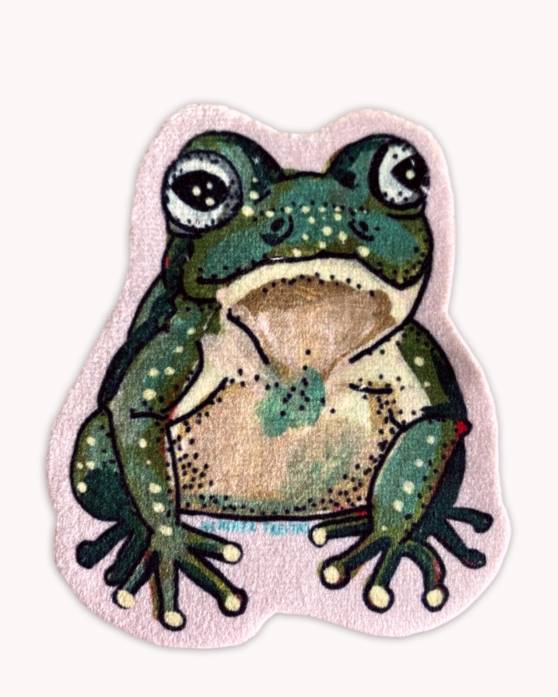 Frog - Sew On Velveteen Patch