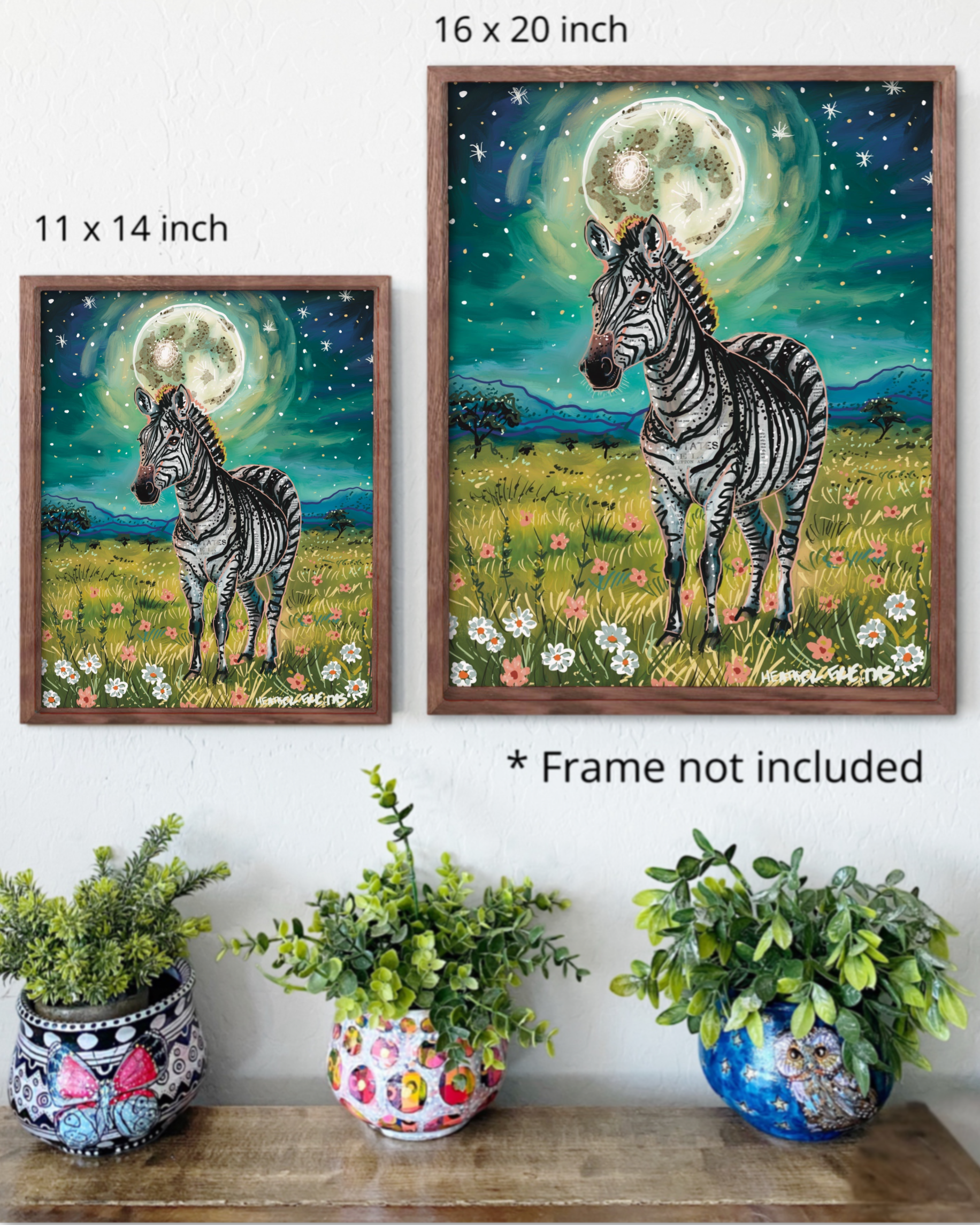 Floral Zebra Print