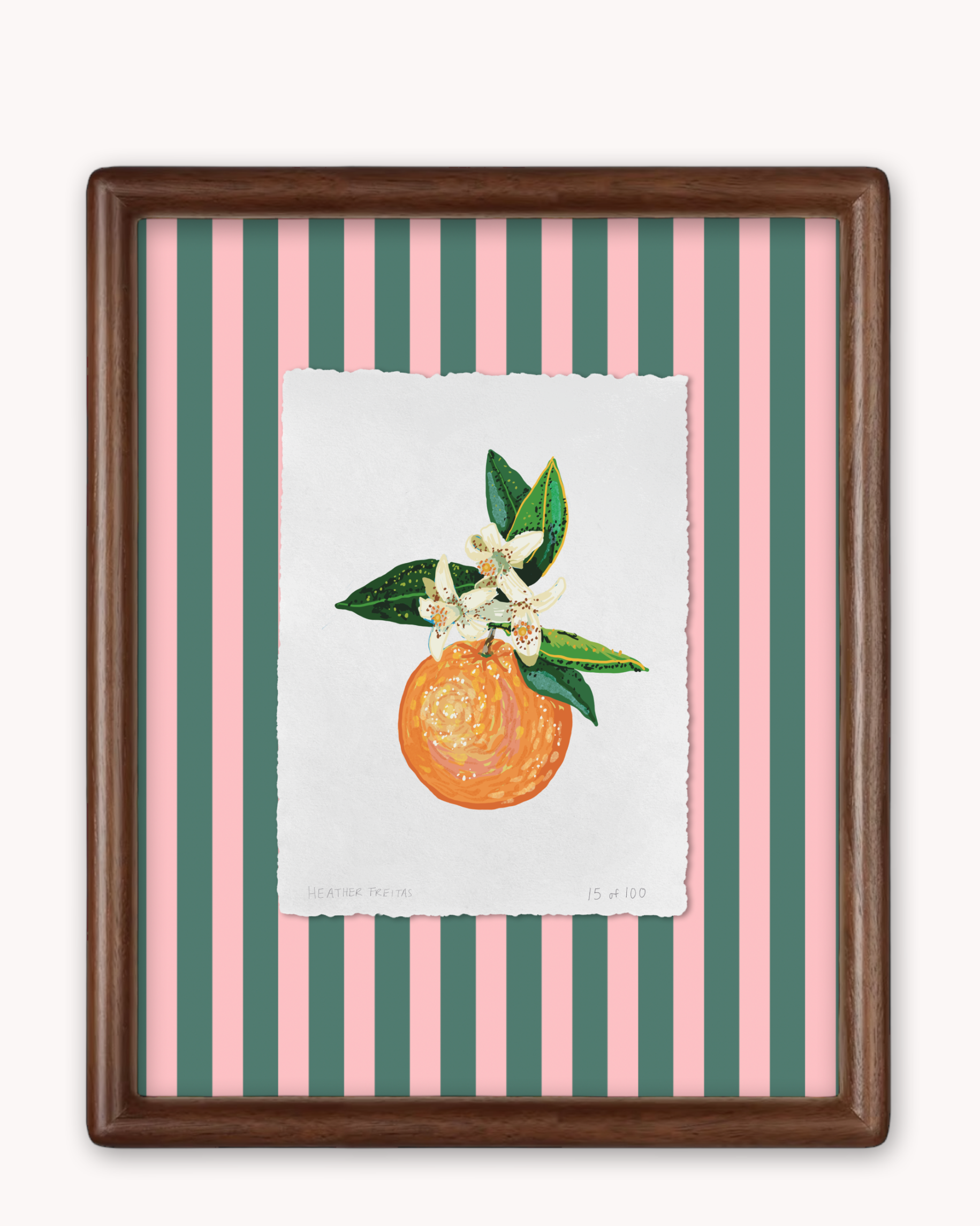 Orange Blossom Limited Edition Framed Print