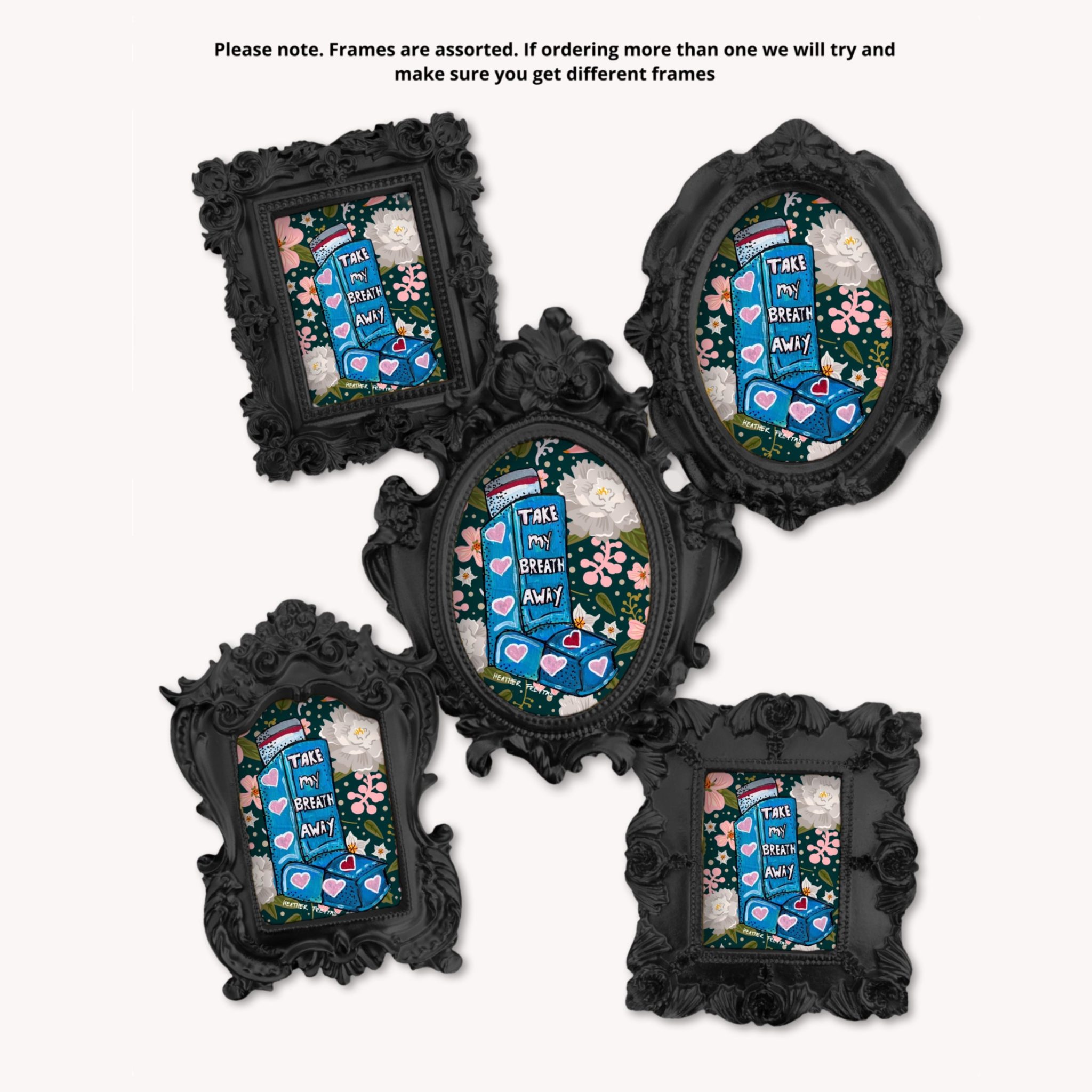 Take my Breath Away Framed Small Magnet