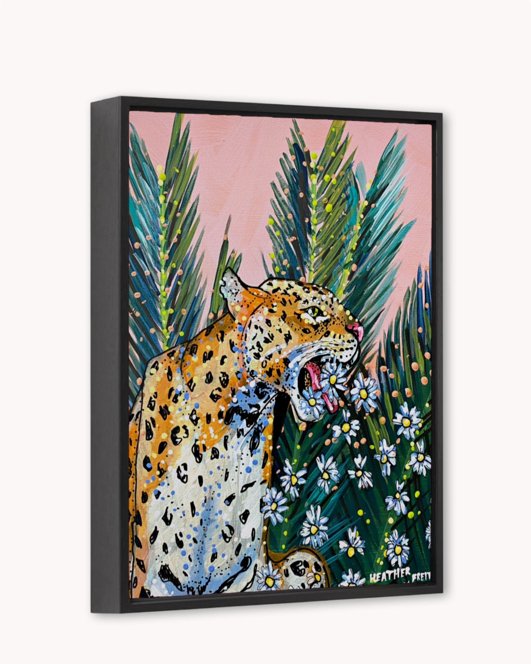 Jaguar Daisy Print
