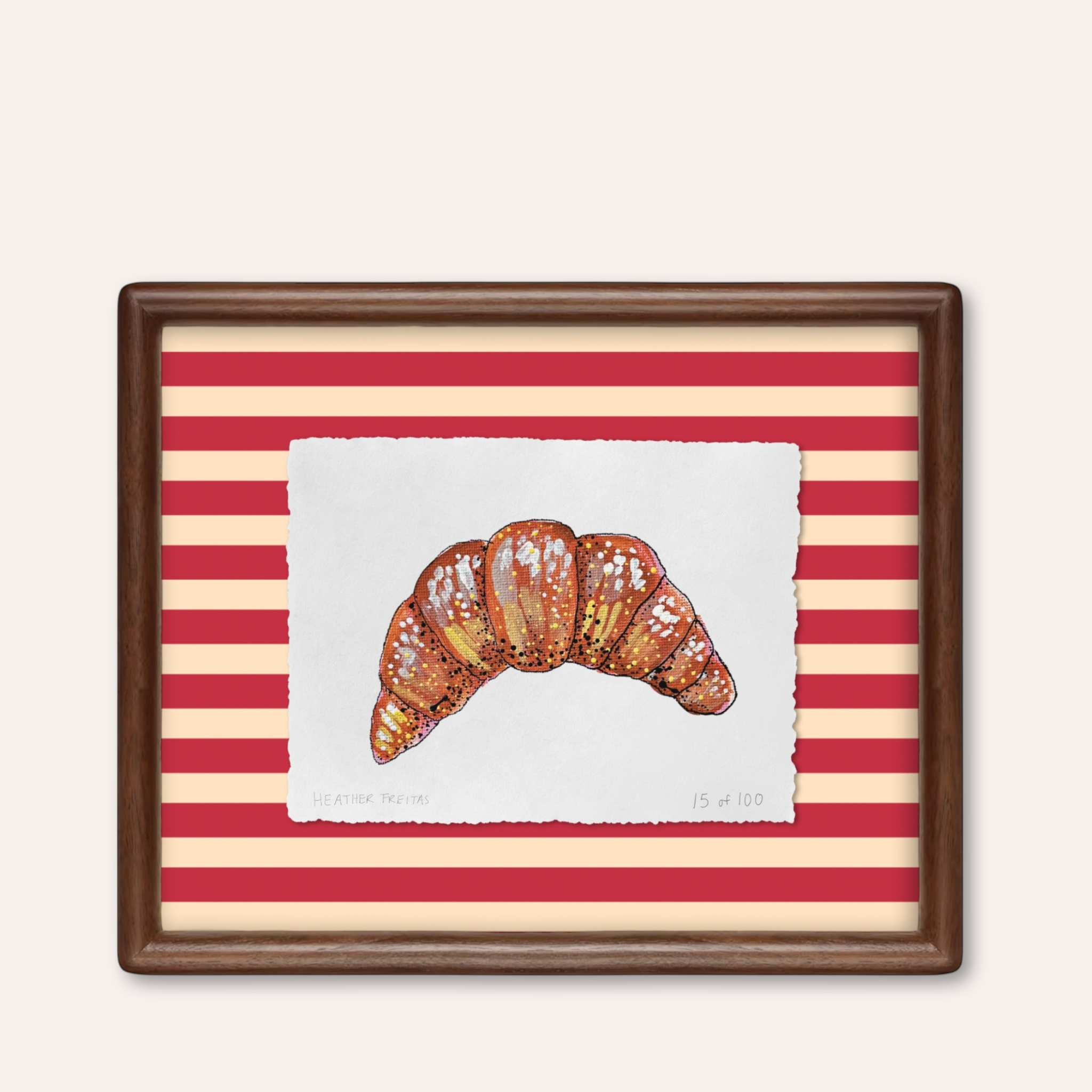 Croissant Limited Edition Framed Print