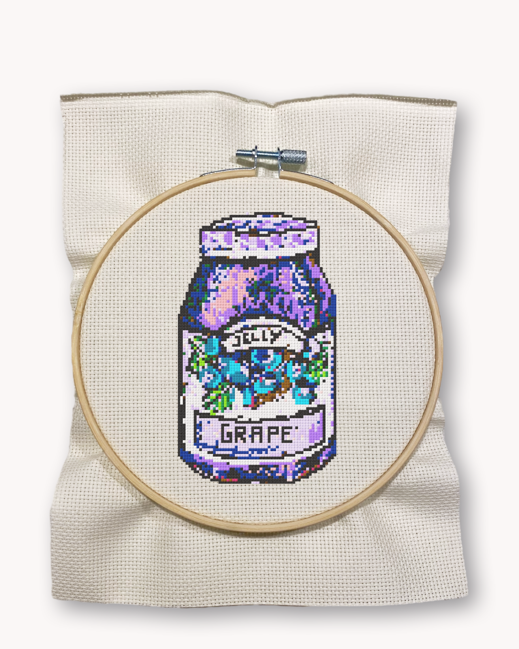 Grape Jelly Cross Stitch Kit ( XL 6.2 inch )