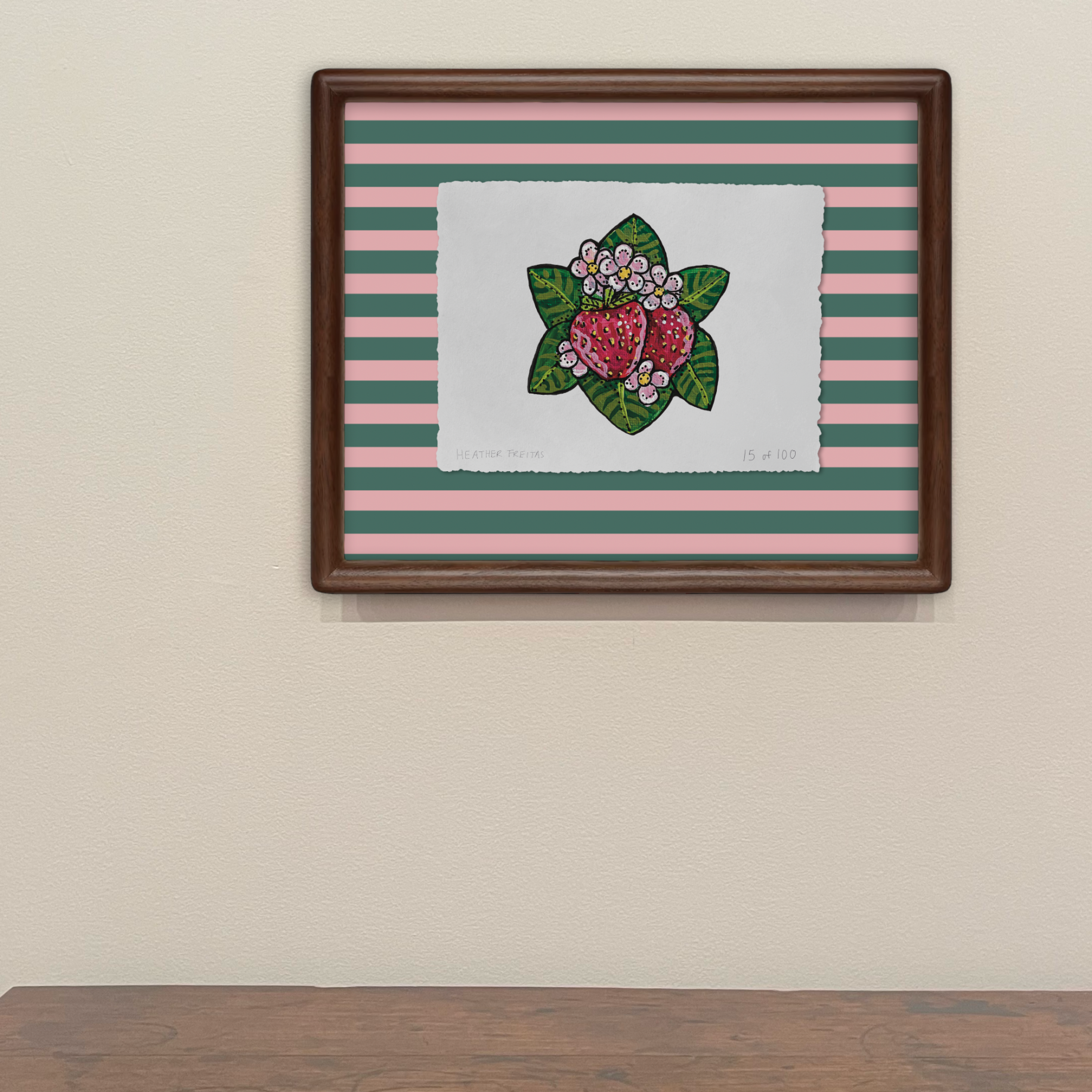 Strawberry Limited Edition Framed Print