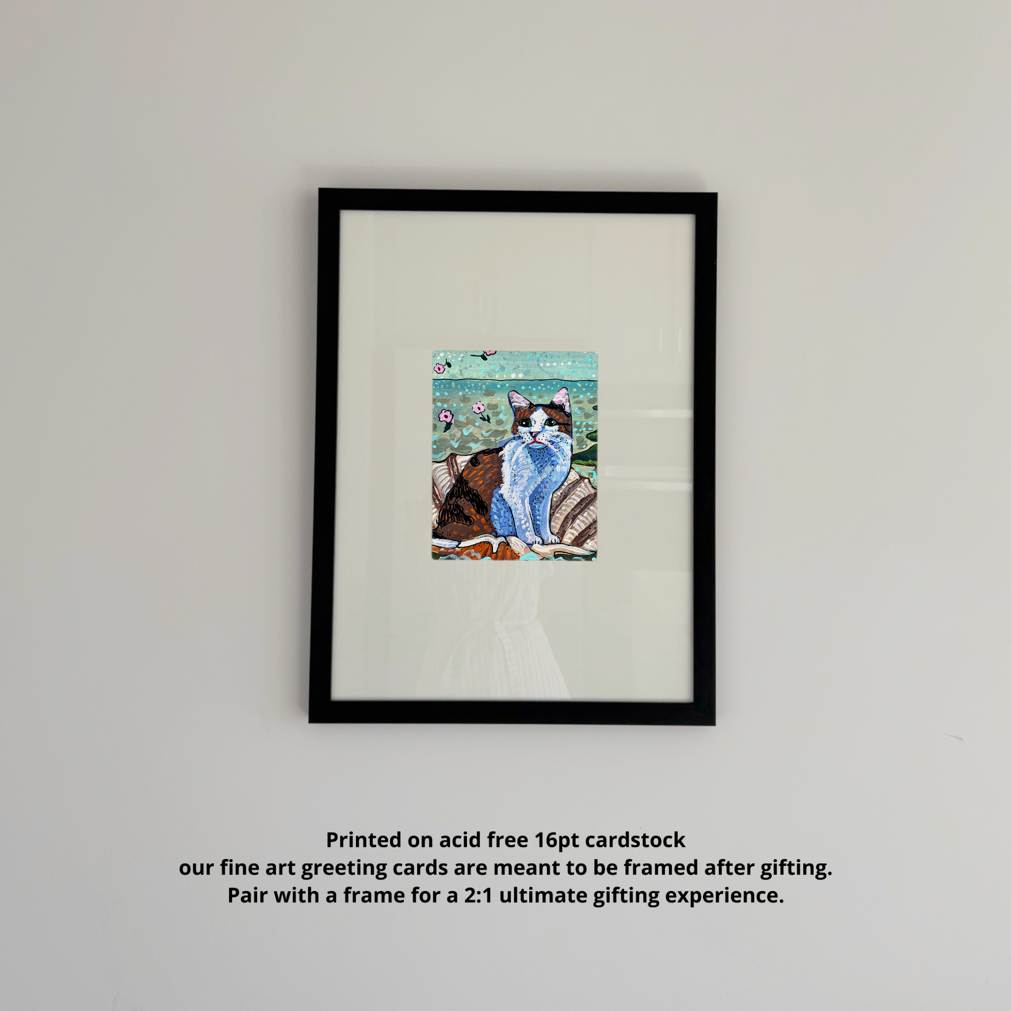 Venus Calico Cat Fine Art Greeting Card