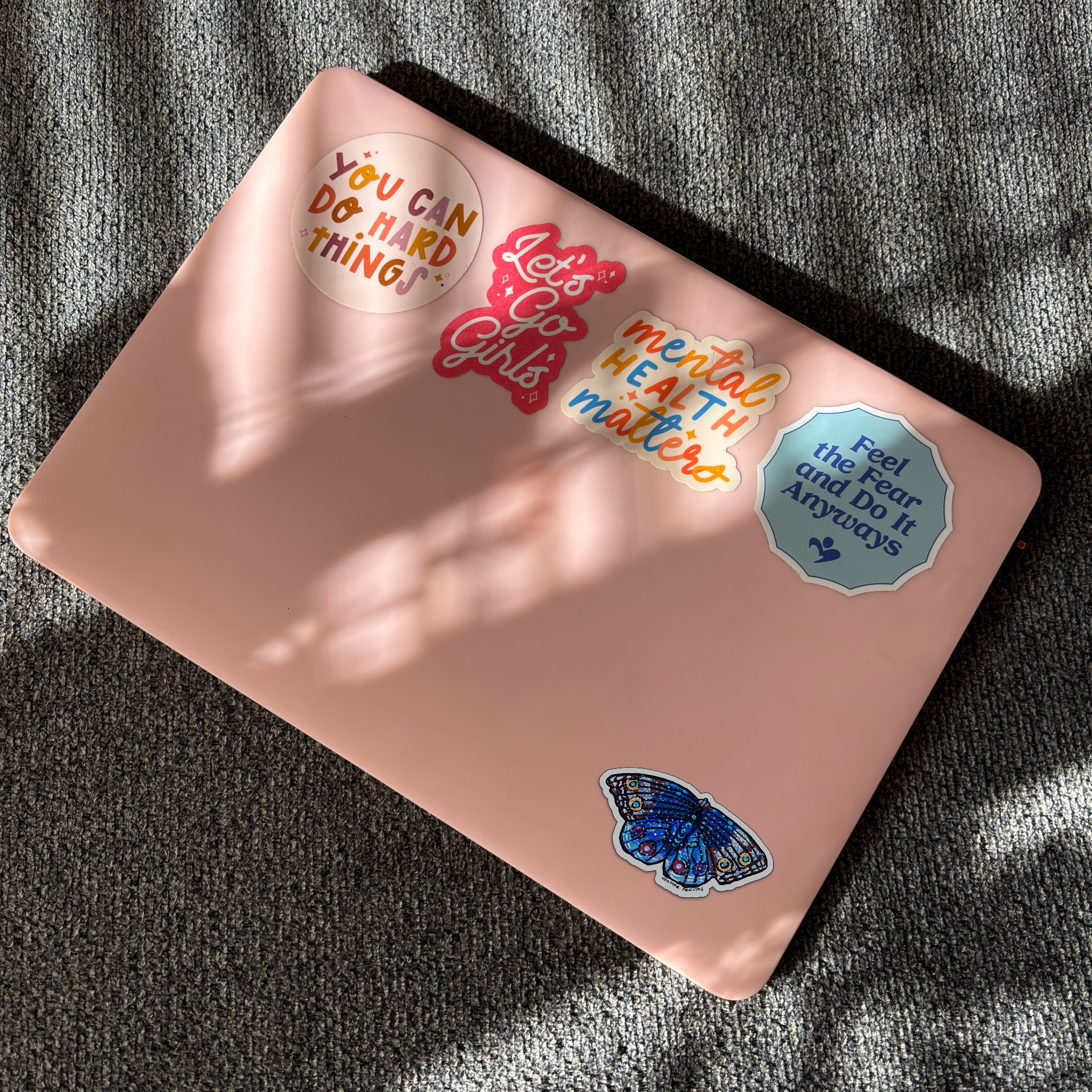 Coastal Blue Butterfly Sticker