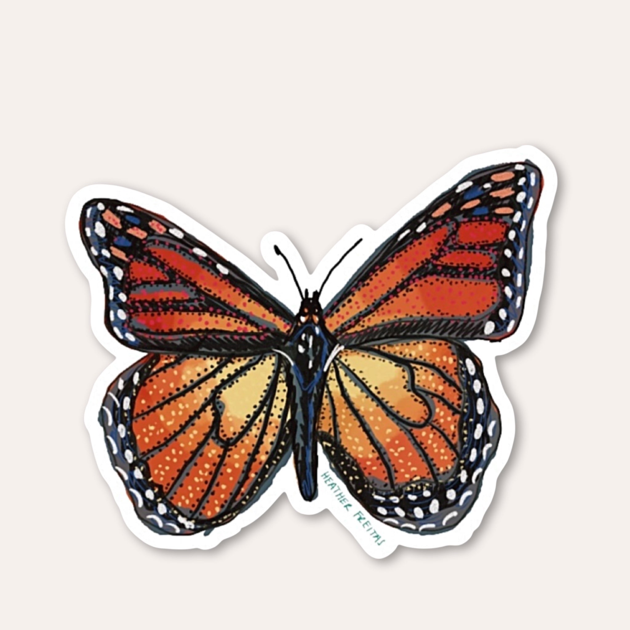 Monarch Sticker