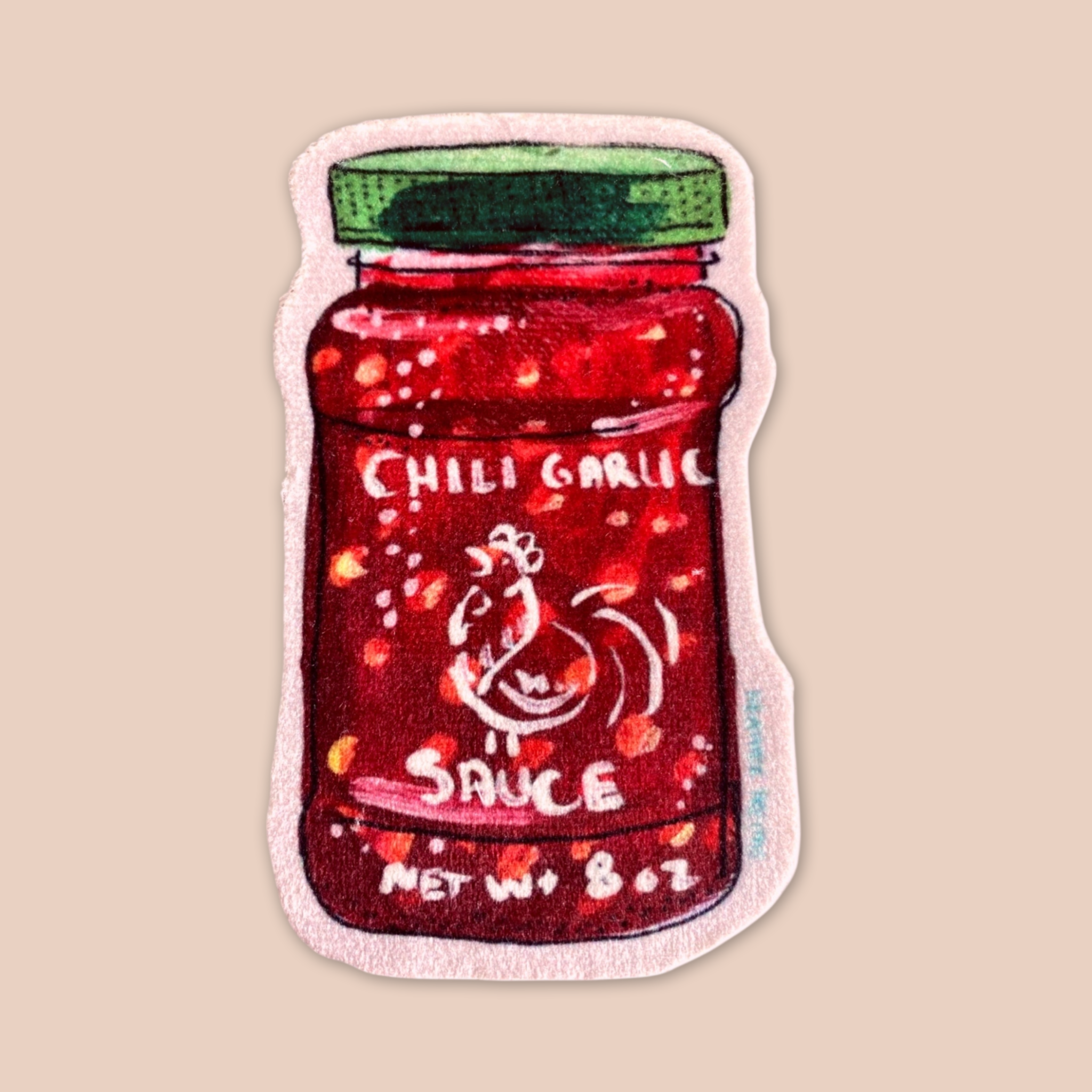 Chili Garlic Sauce - Sew On Velveteen Patch