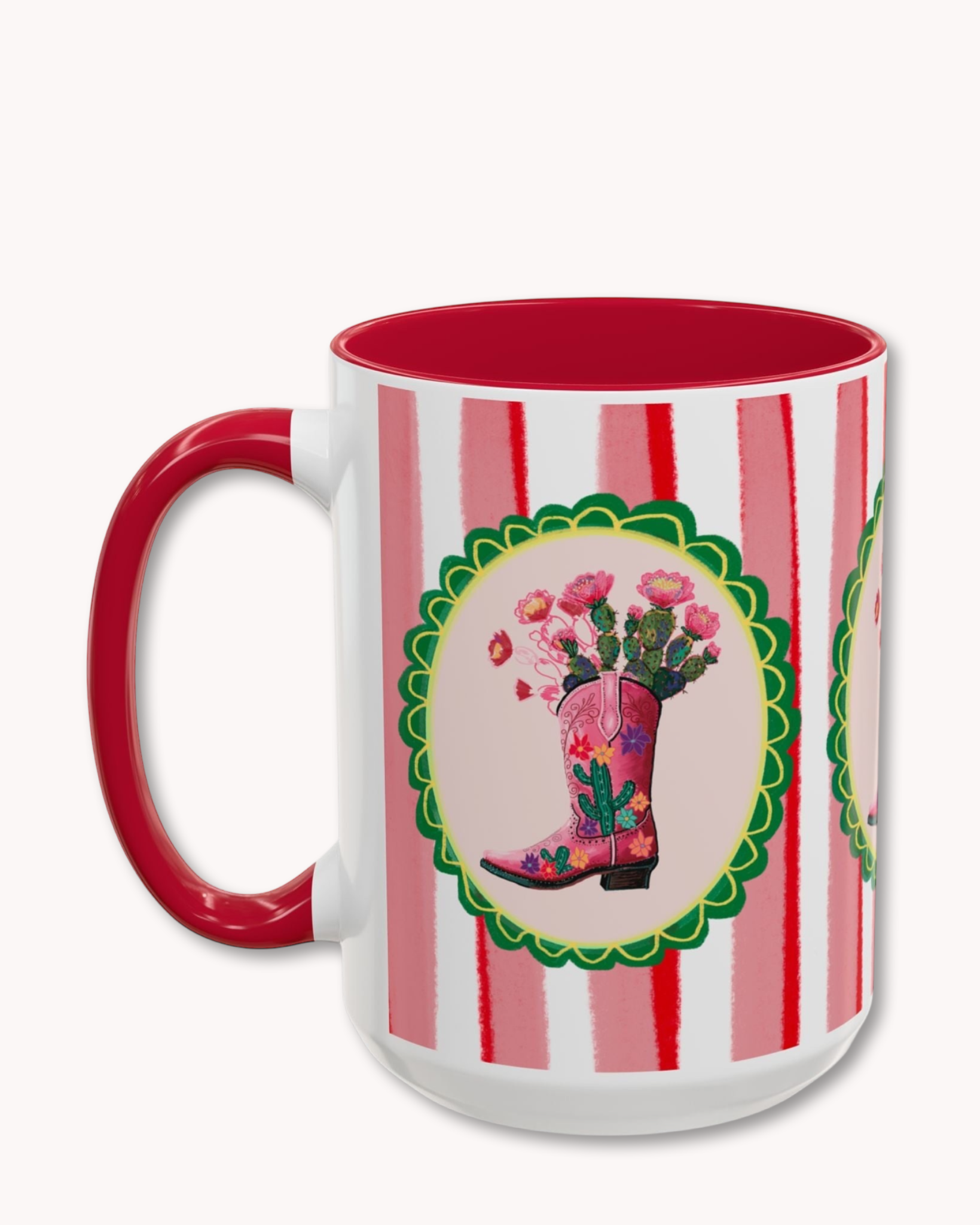 Cowgirl Boot Coffee Mug 15oz