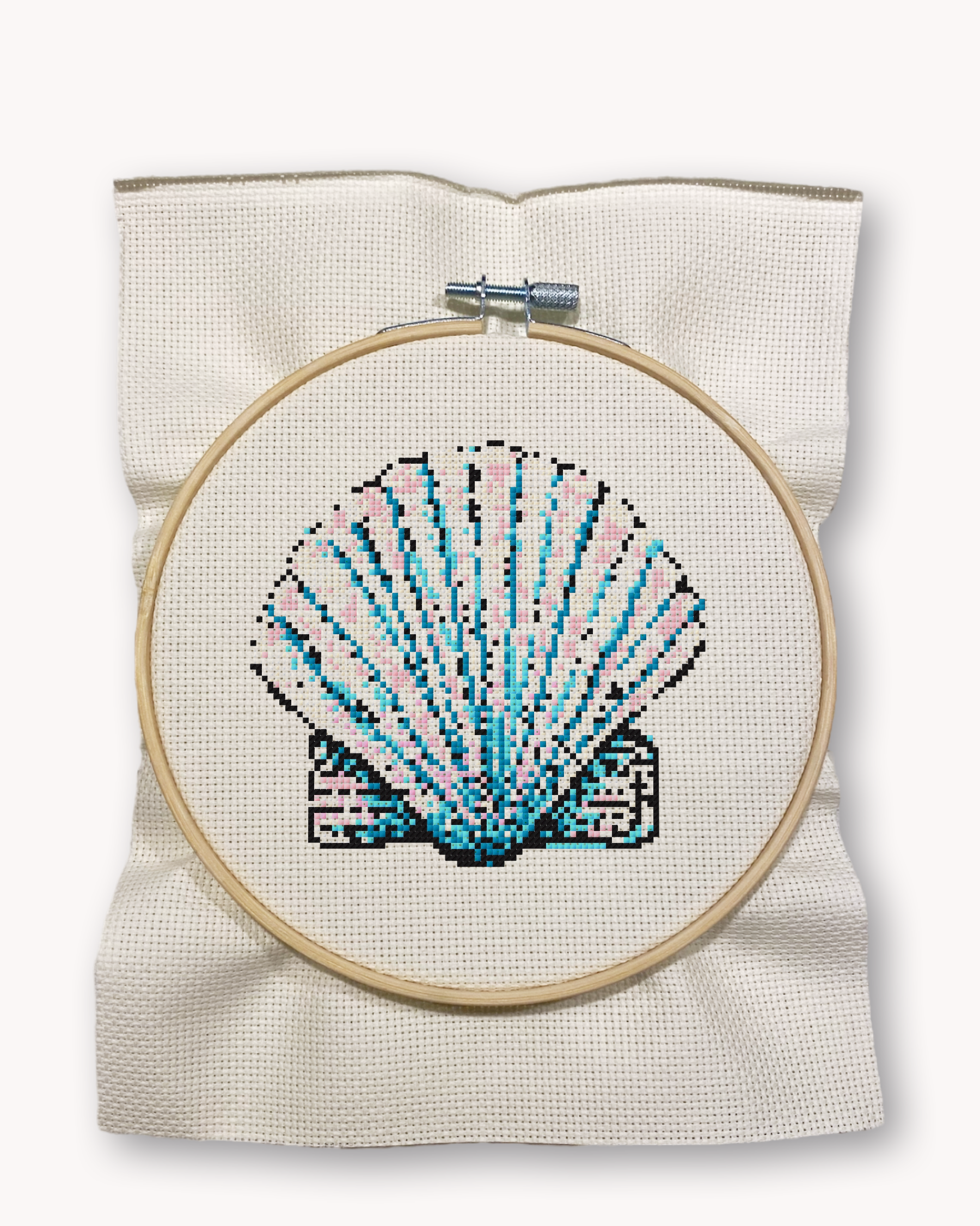 Shell Cross Stitch Kit ( M 4.6 inch )