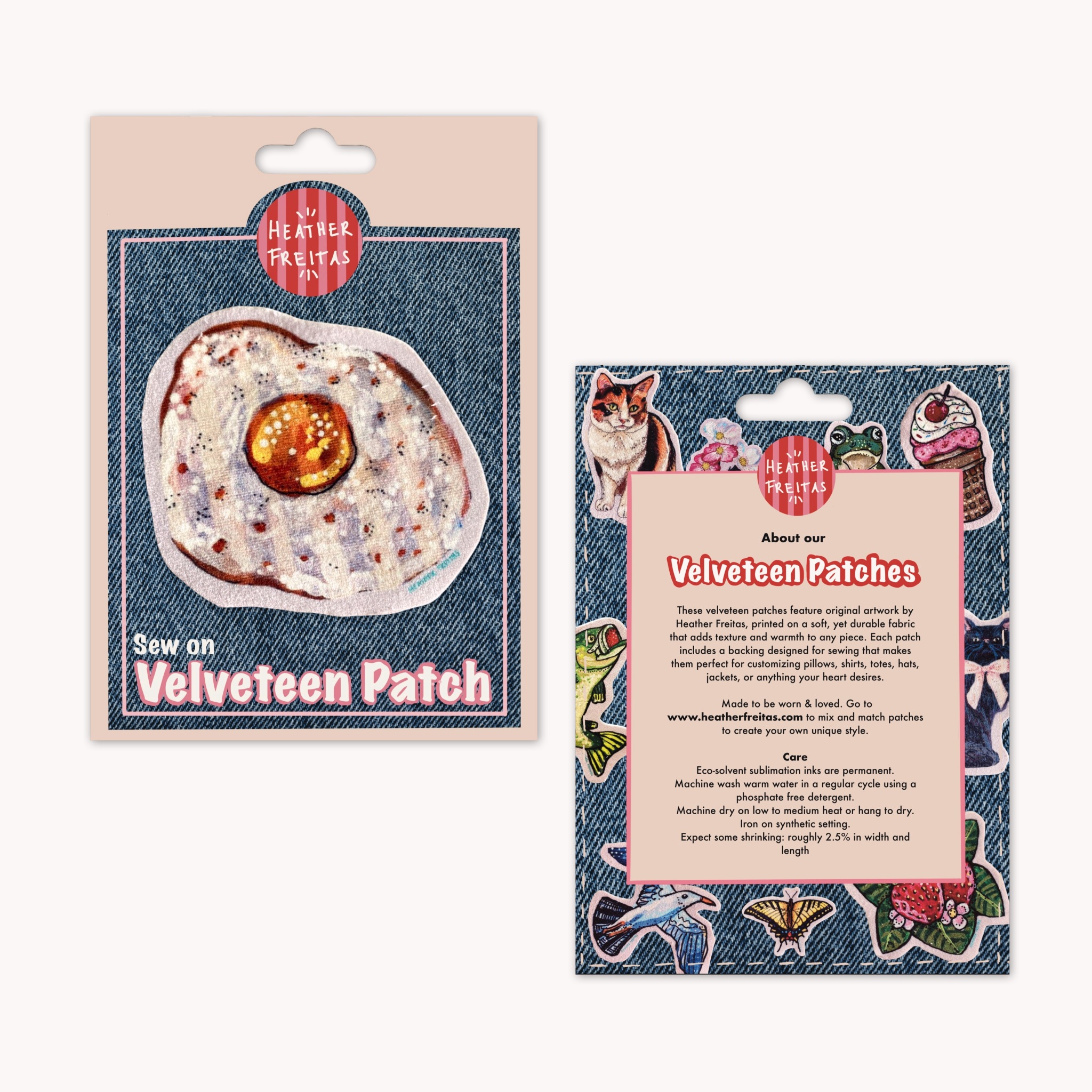 Egg Preserves - Sew On Velveteen Patch