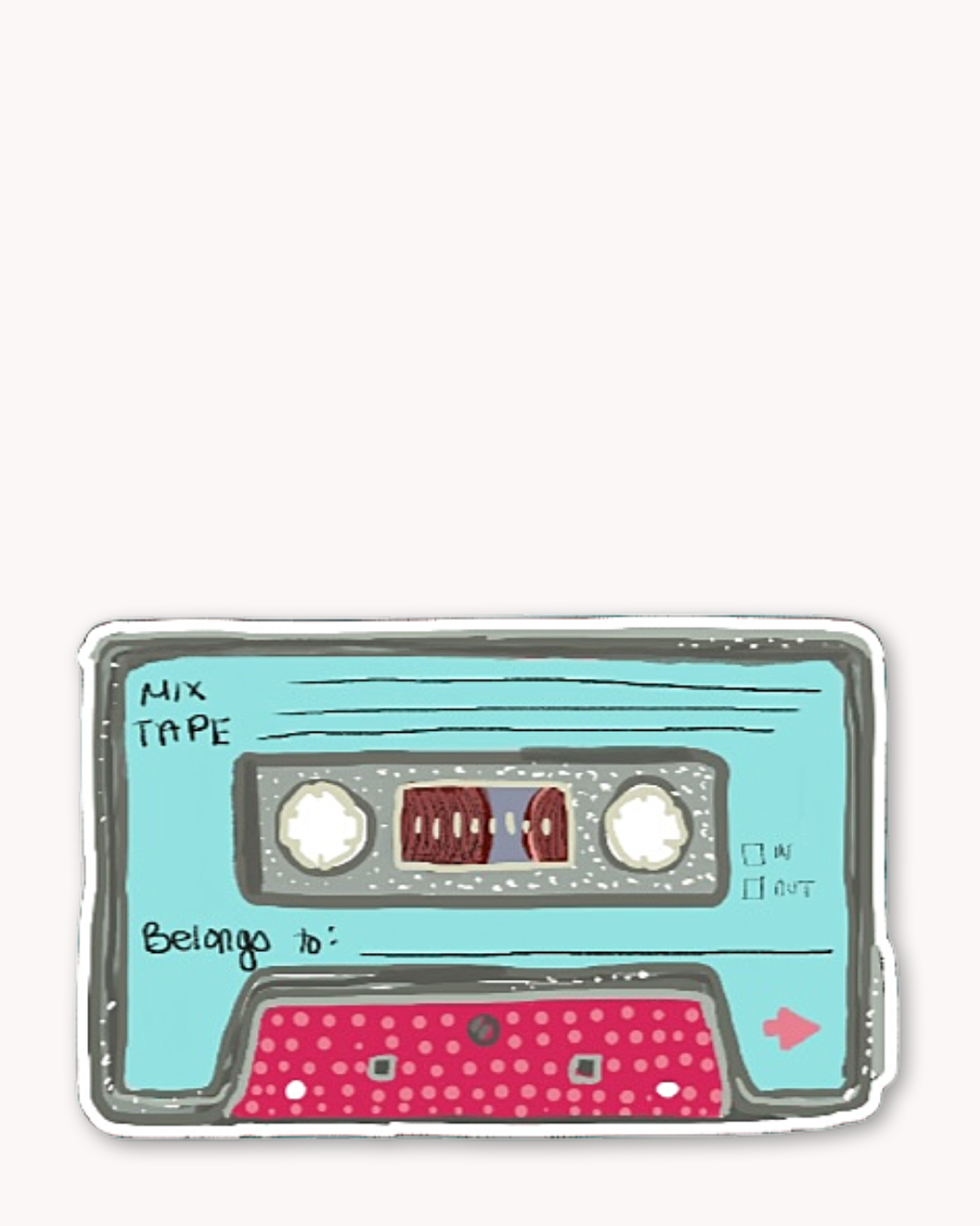 Teal Mixtape Sticker