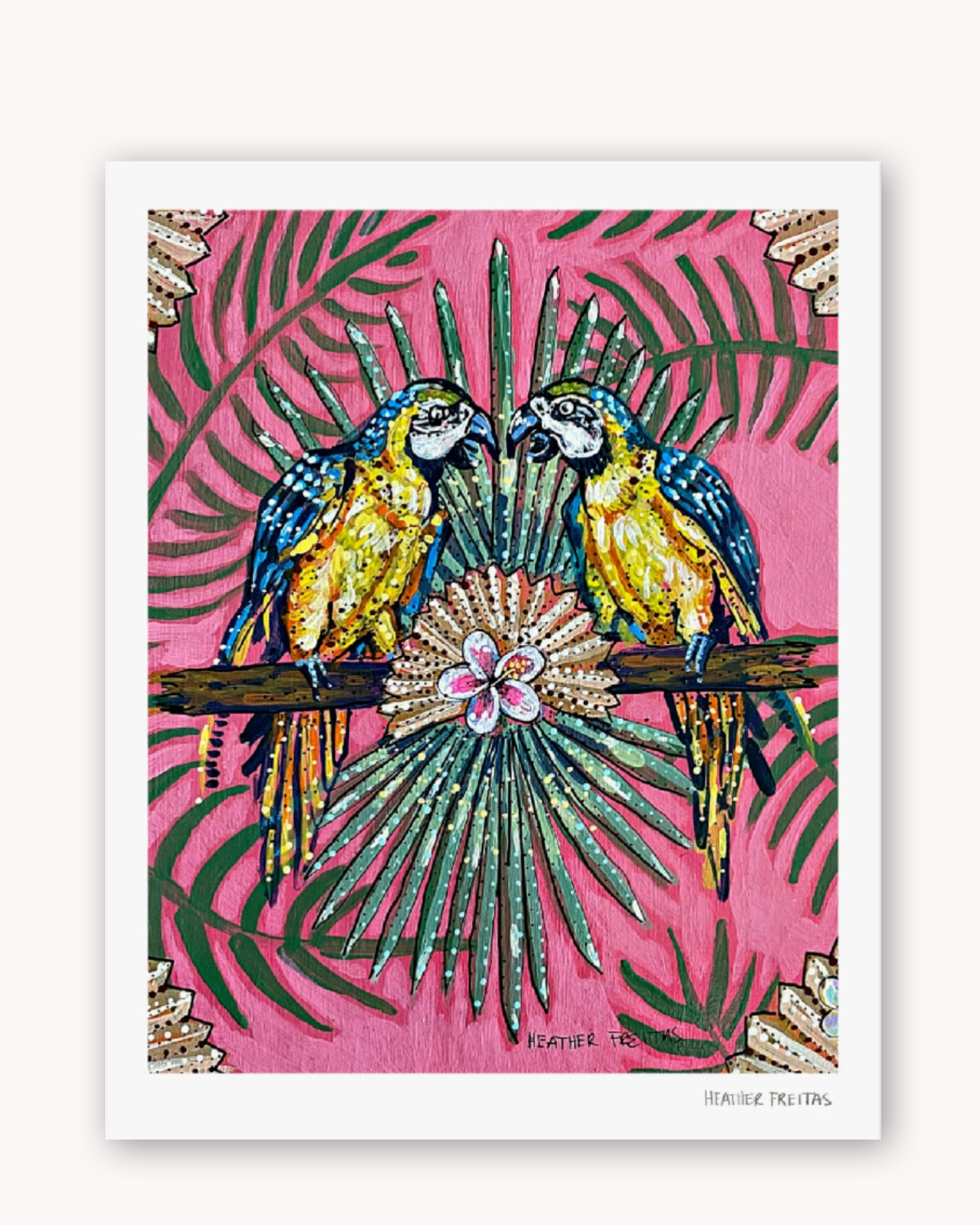 Parrot Paradise Fine Art Print