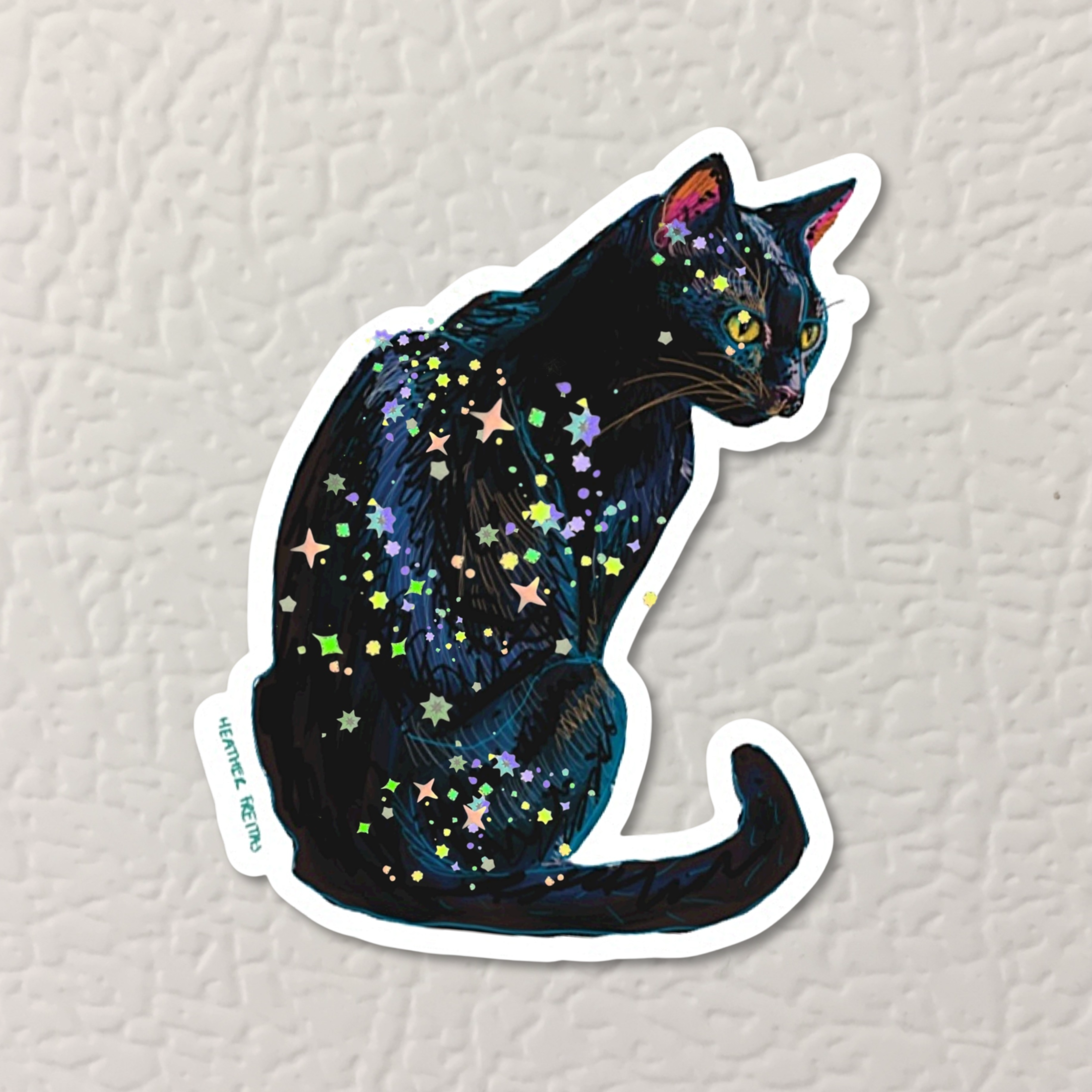 Black Cat Magnet ( Die-Cut )