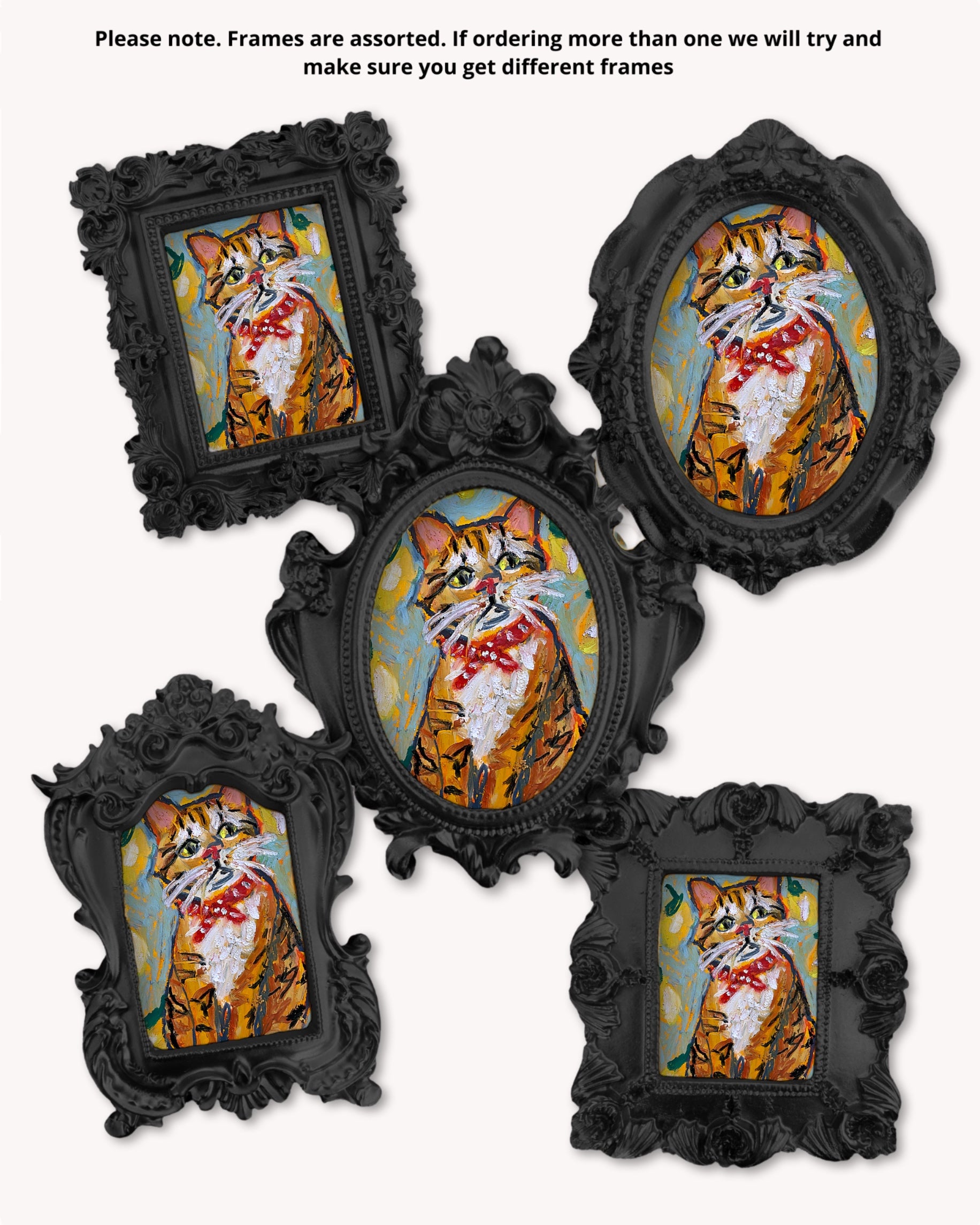 Lemon Cat - Mini framed print