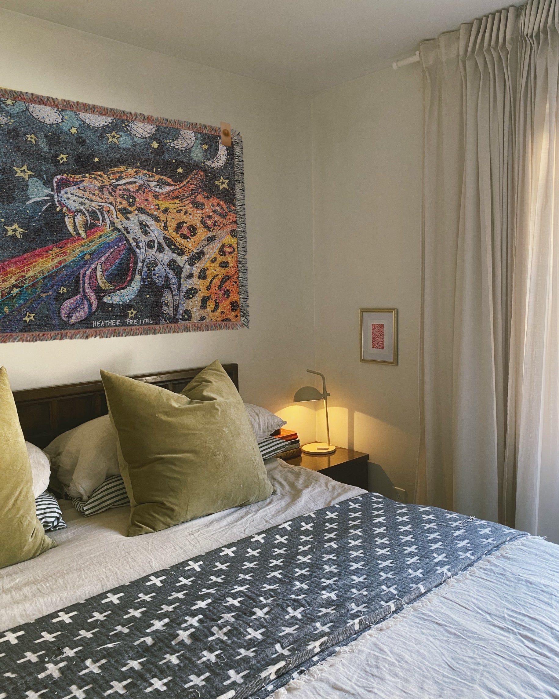 Moon Tides & Jaguar Vibes Woven Blanket