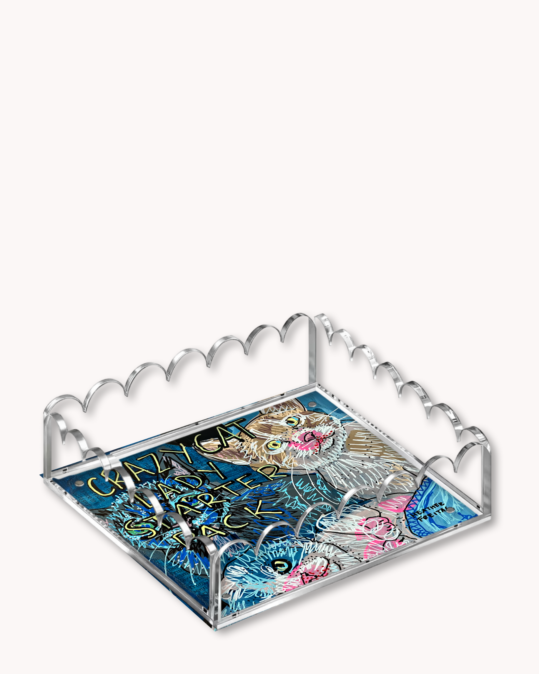 Crazy Cat Lady Acrylic Tray