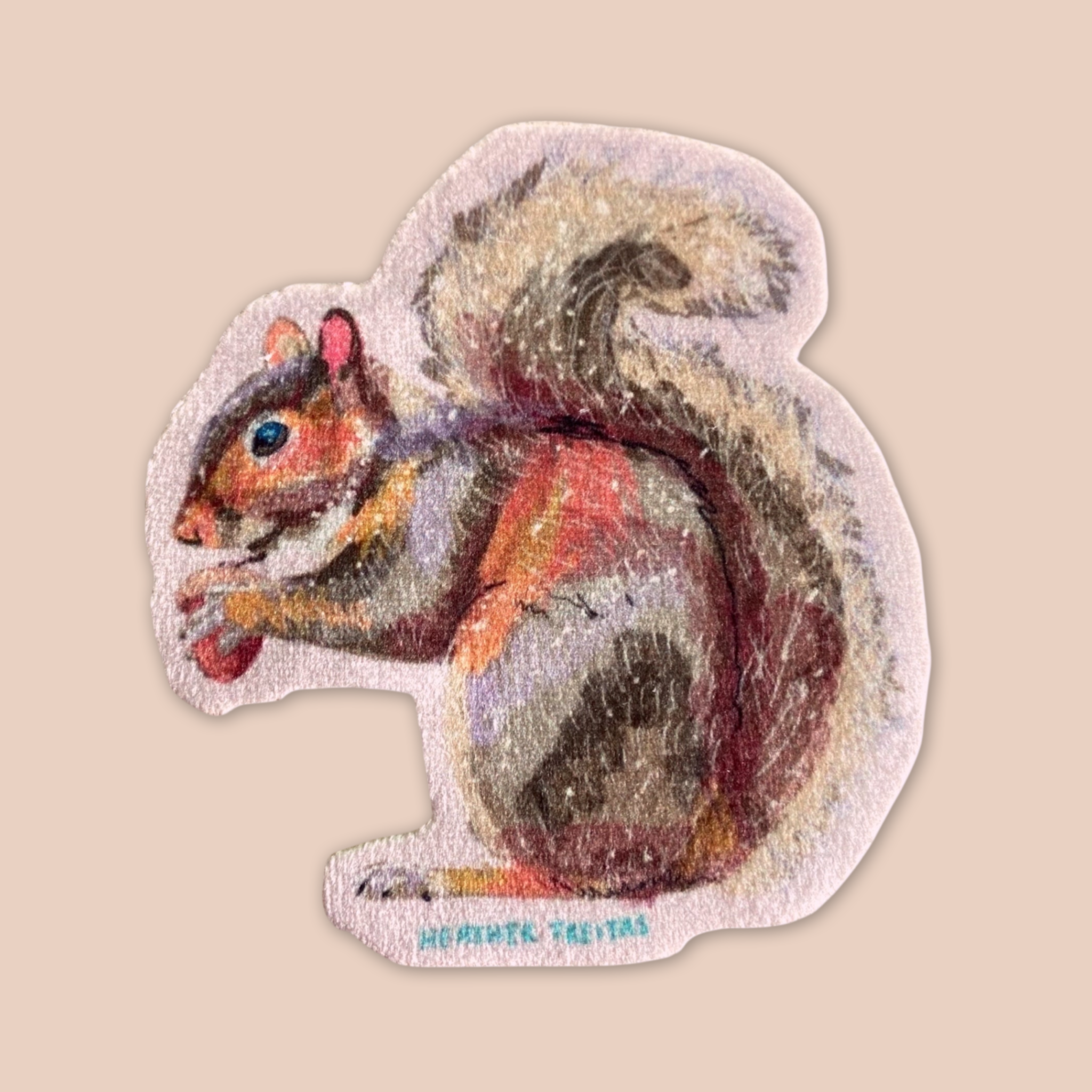 Squirrel - Sew On Velveteen Patch