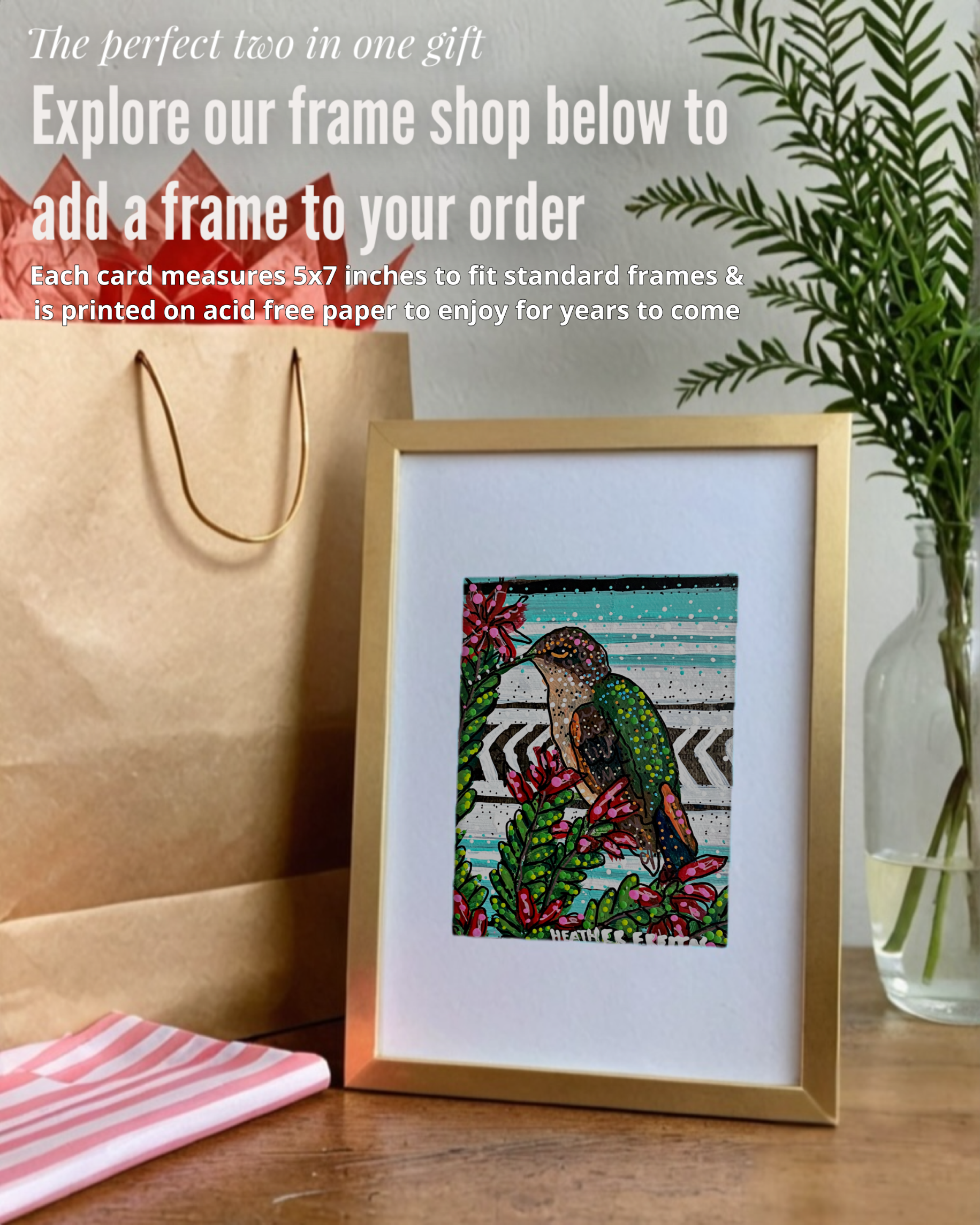 Ocotillo Hummingbird - Greeting Card / Fine Art Print