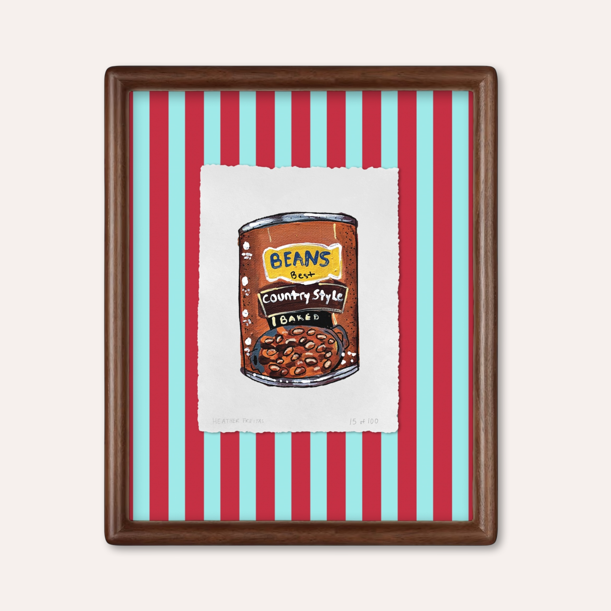 Baked Beans Limited Edition Framed Print