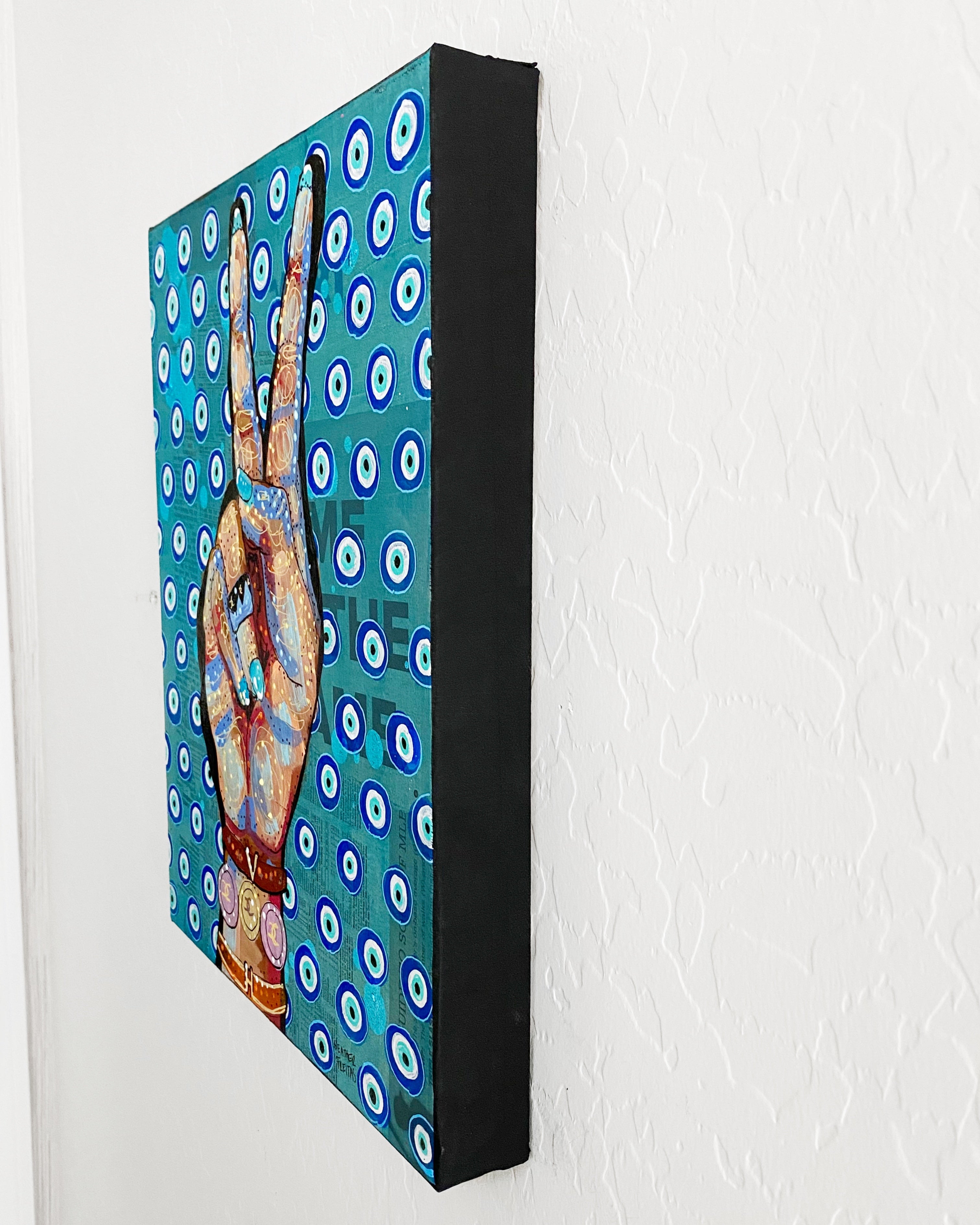 Peace, Love, Fashion & Evil Eyes ( Original Painting )