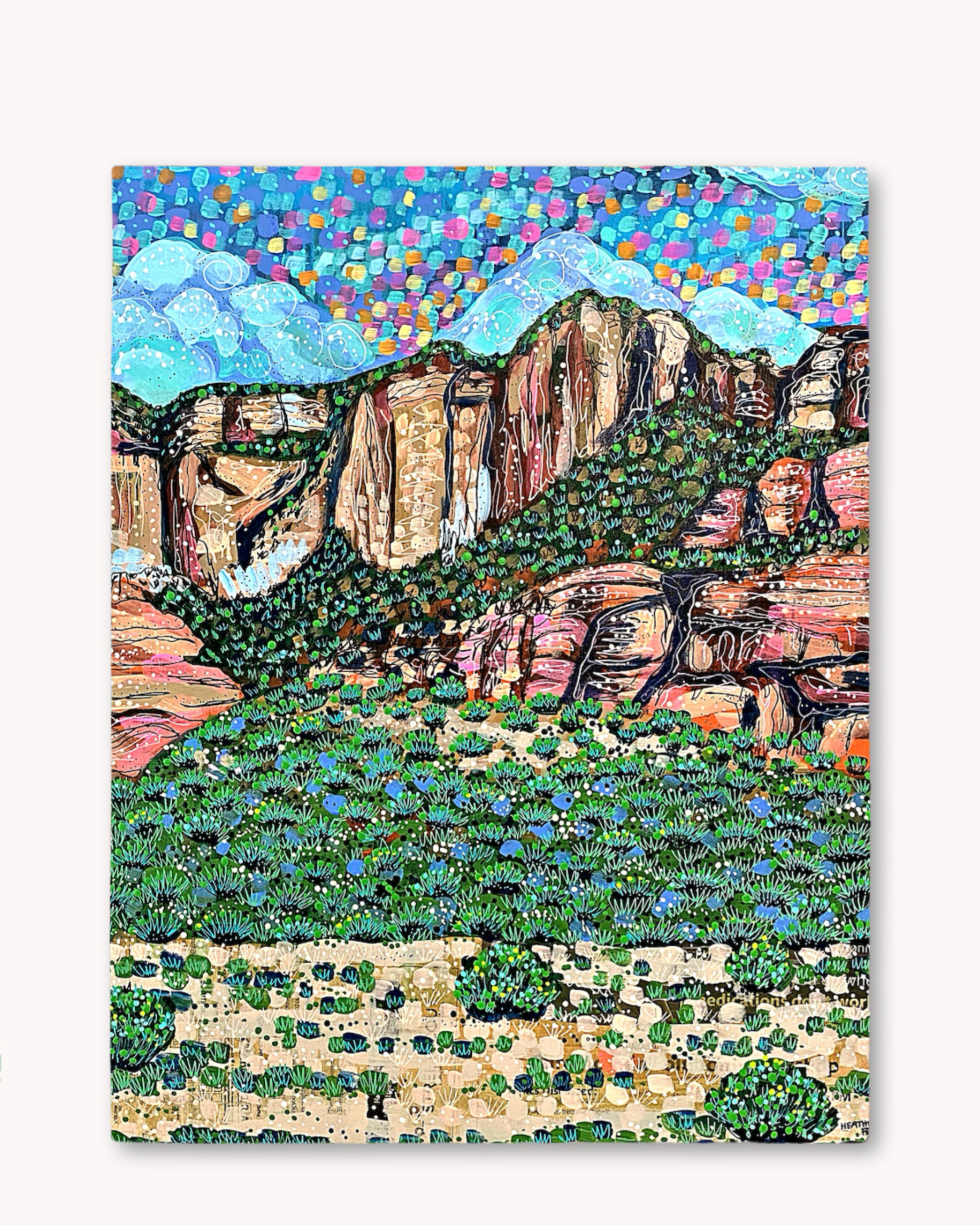 Evergreen Sandstone Print