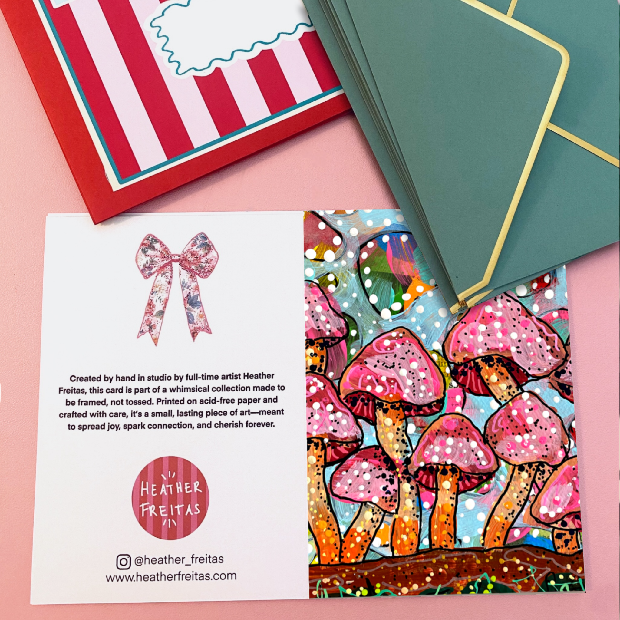 Cotton Candy Caps - Greeting Card / Fine Art Print