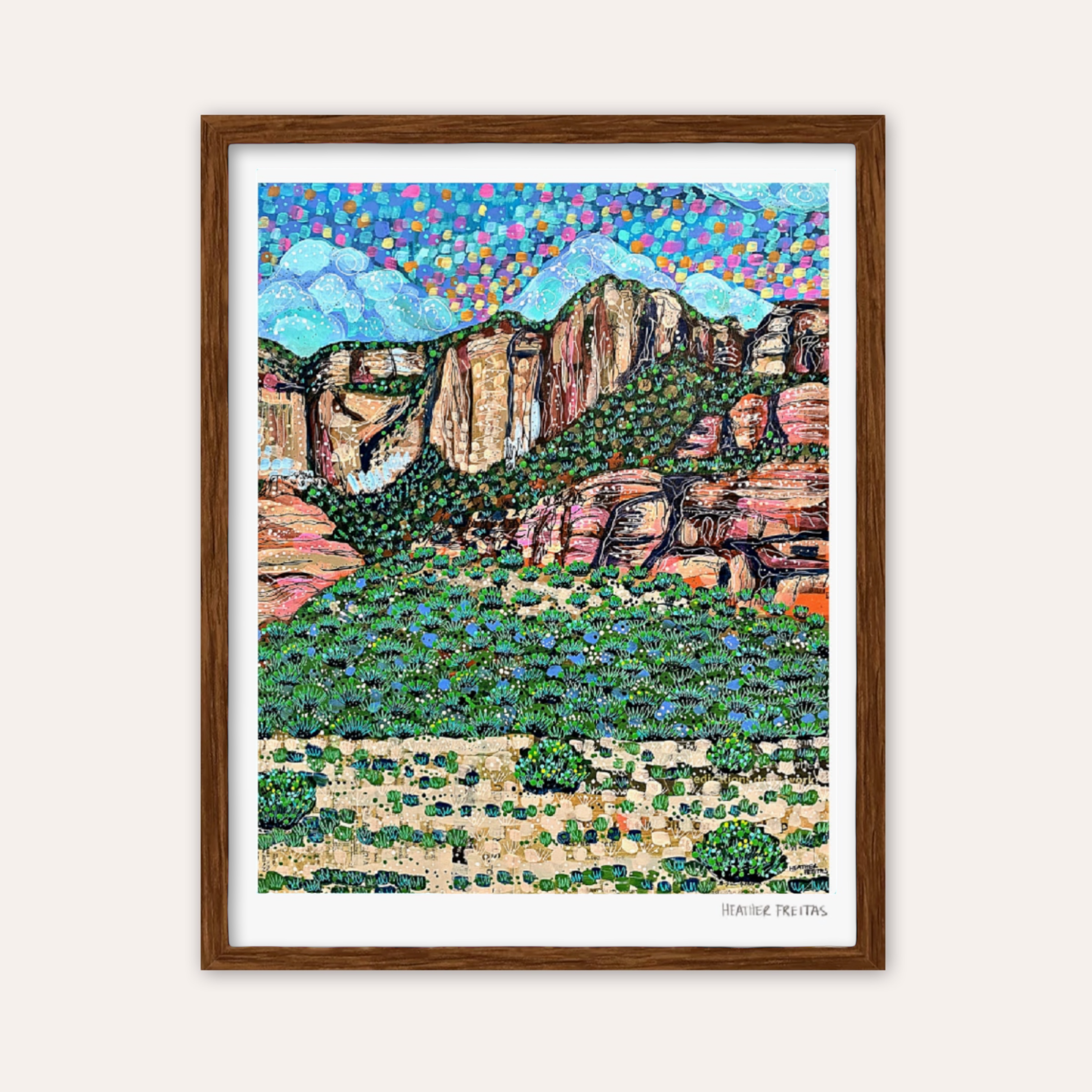 Evergreen Sandstone Fine Art Print