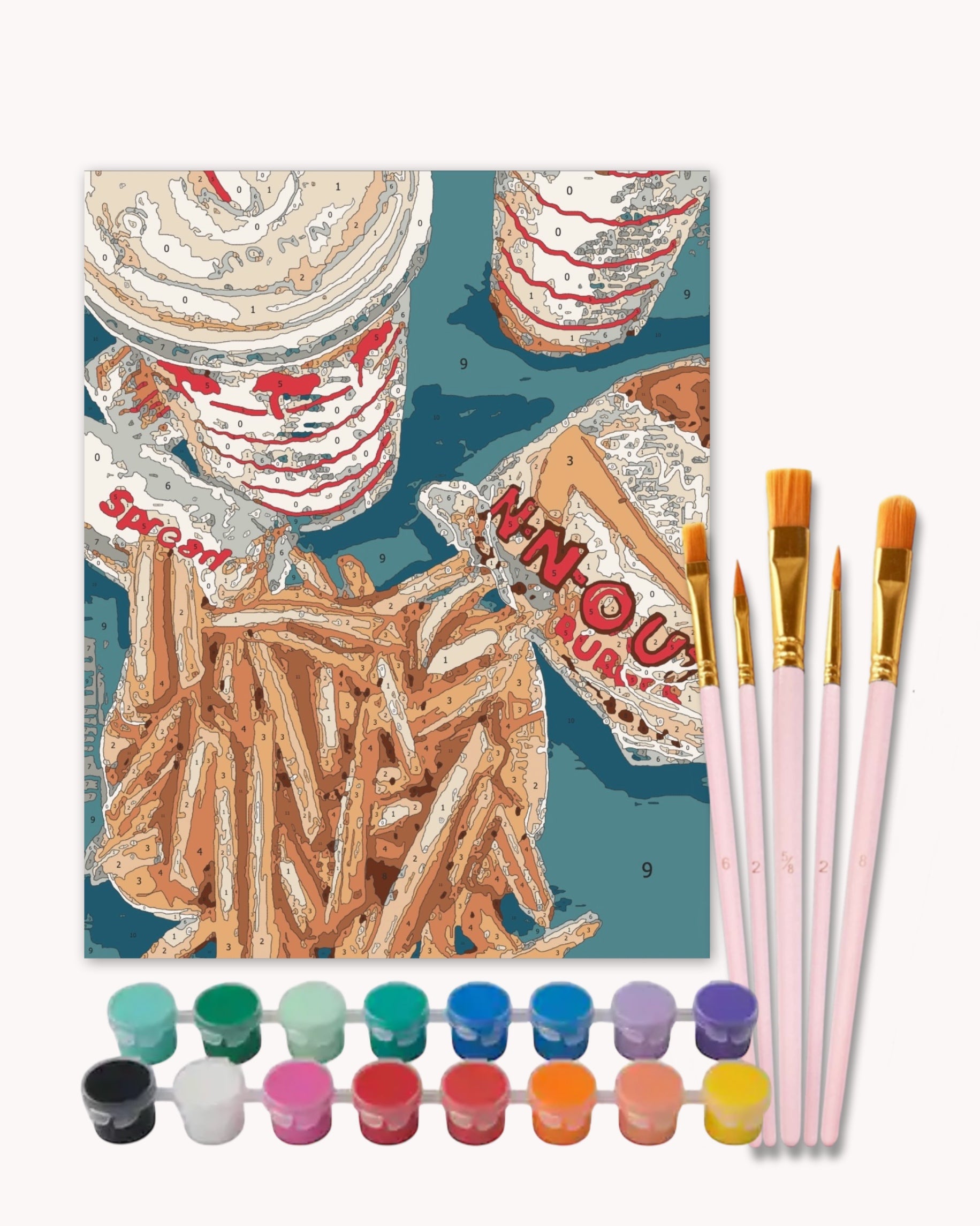 Fast Food - Paint by Numbers Kit