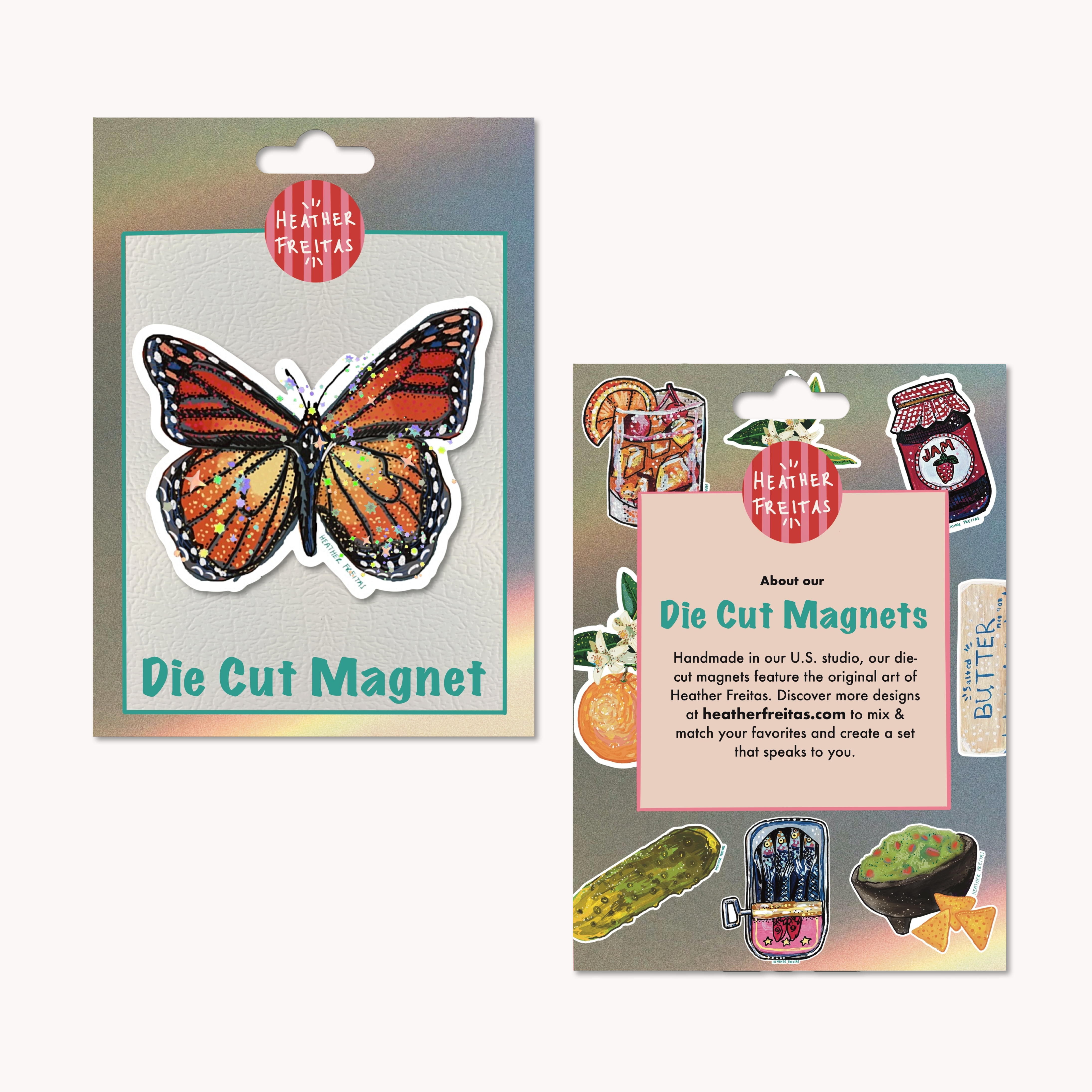 Monarch Butterfly Magnet ( Die-Cut )