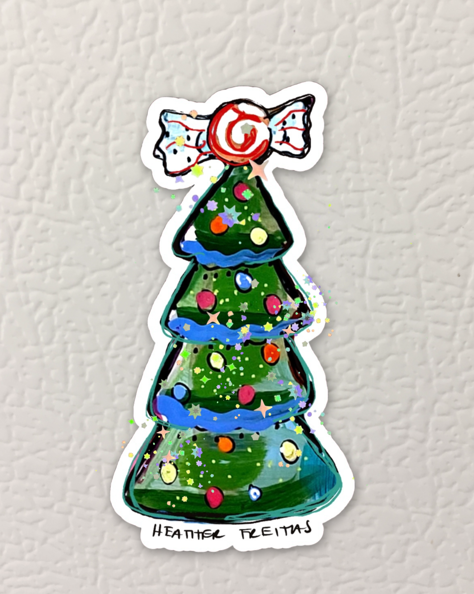 Candy Christmas Tree Magnet ( Die-Cut )