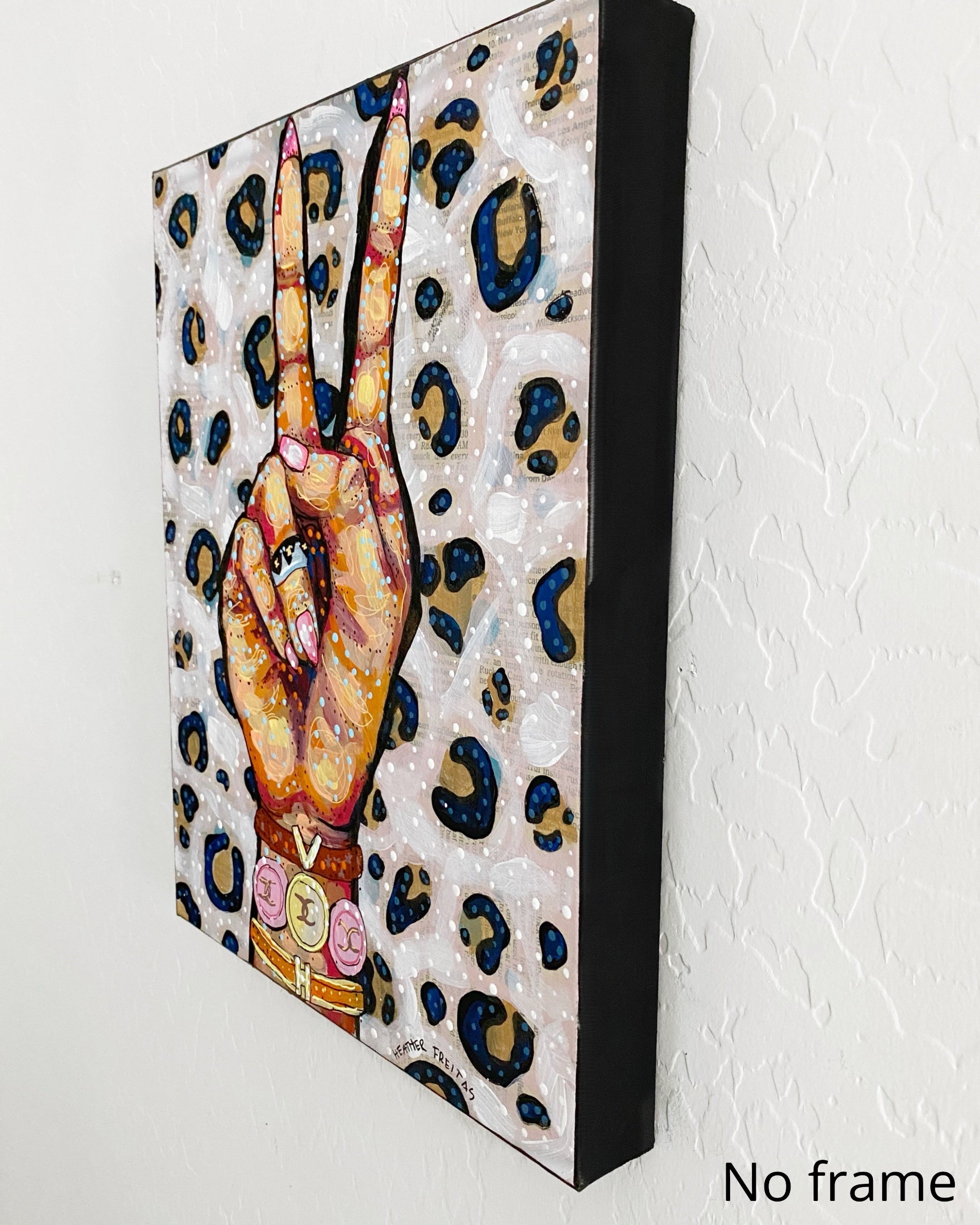 Peace, Love, Fashion & Leopard Print ( Original Painting )