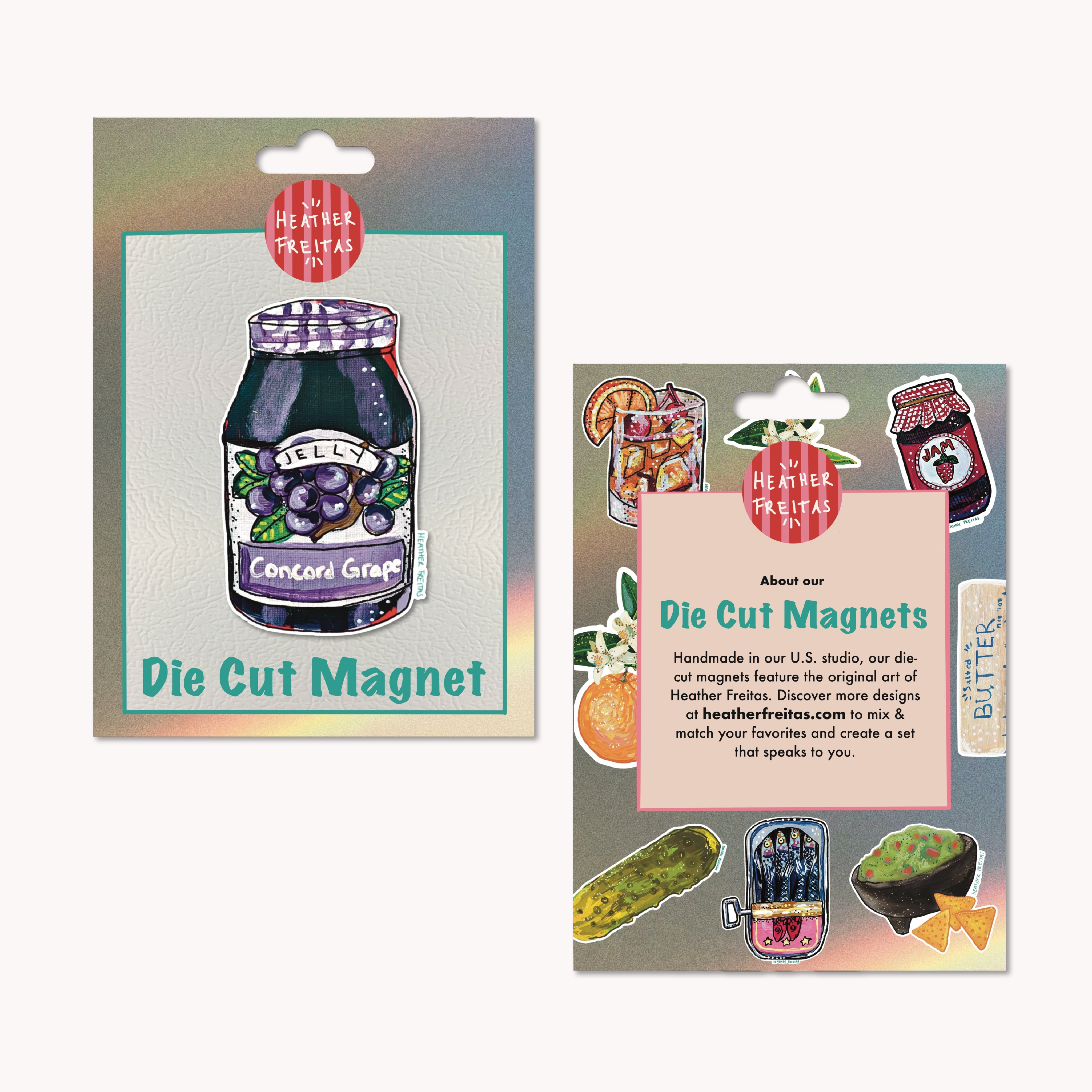 Grape Jelly Magnet ( Die-Cut )