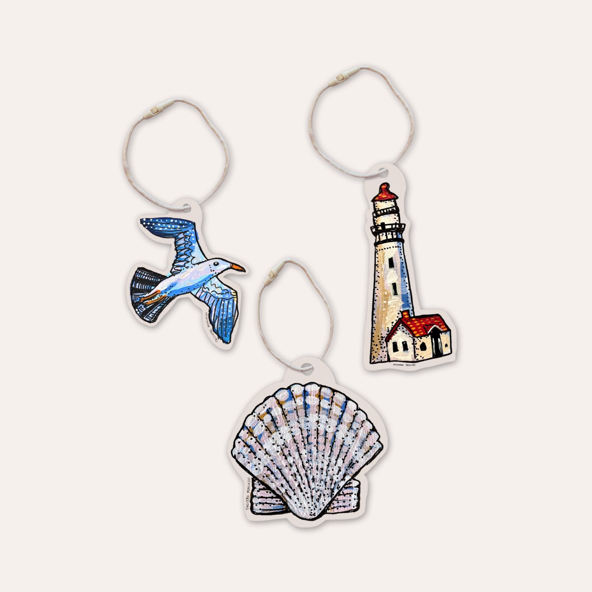 Seaside Fine Art Gift Tags ( 12 pack )