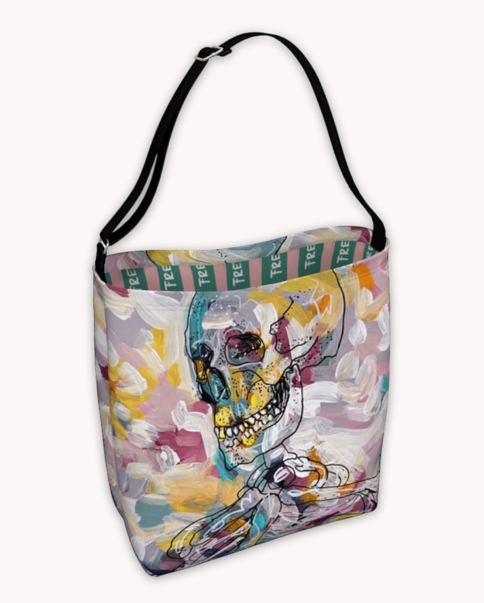 Pastel Skeleton Tote