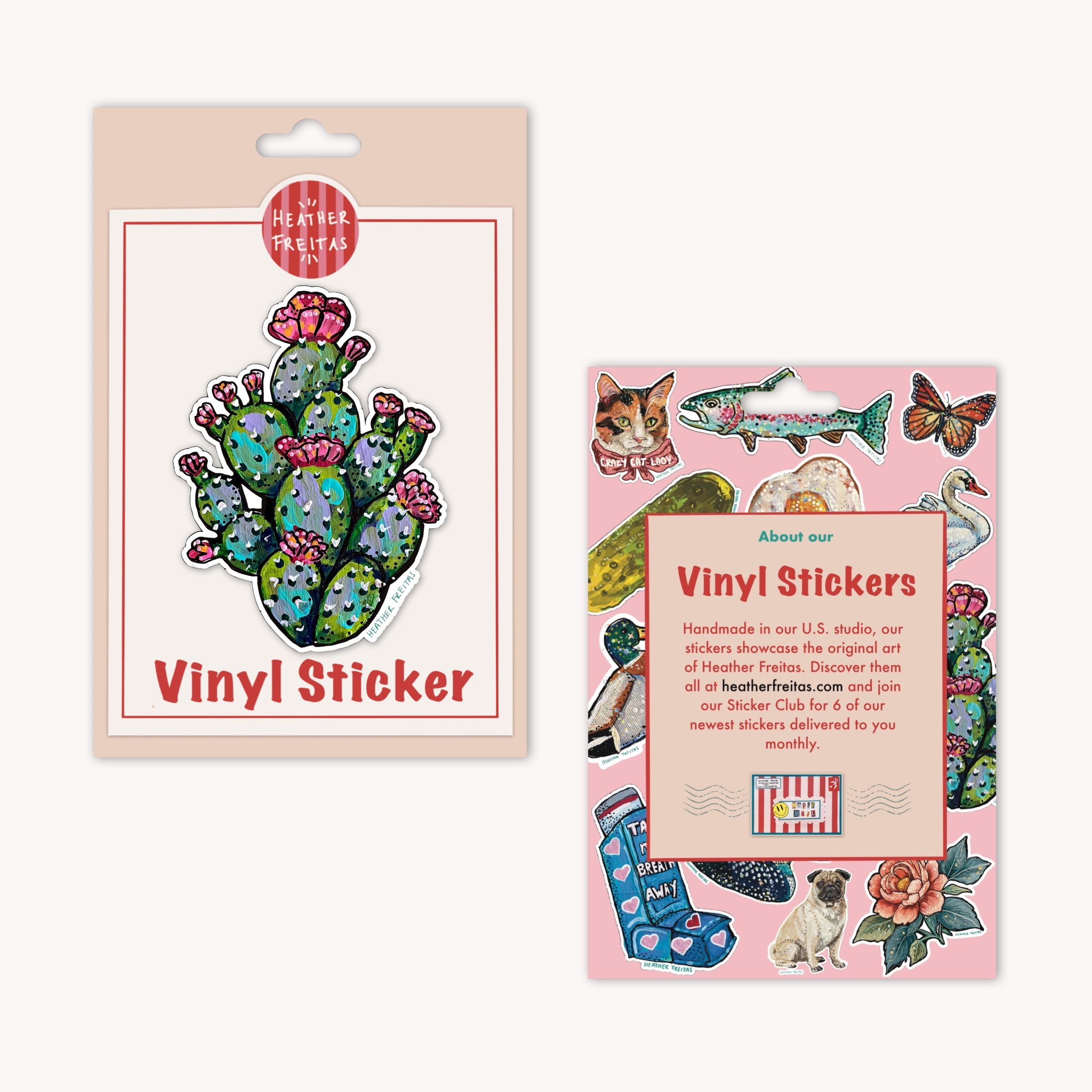 Prickly Pear Cactus Sticker