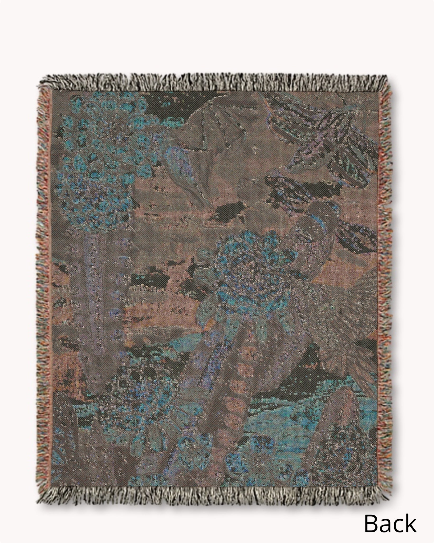 Twilight Desert Pollinators Woven Blanket