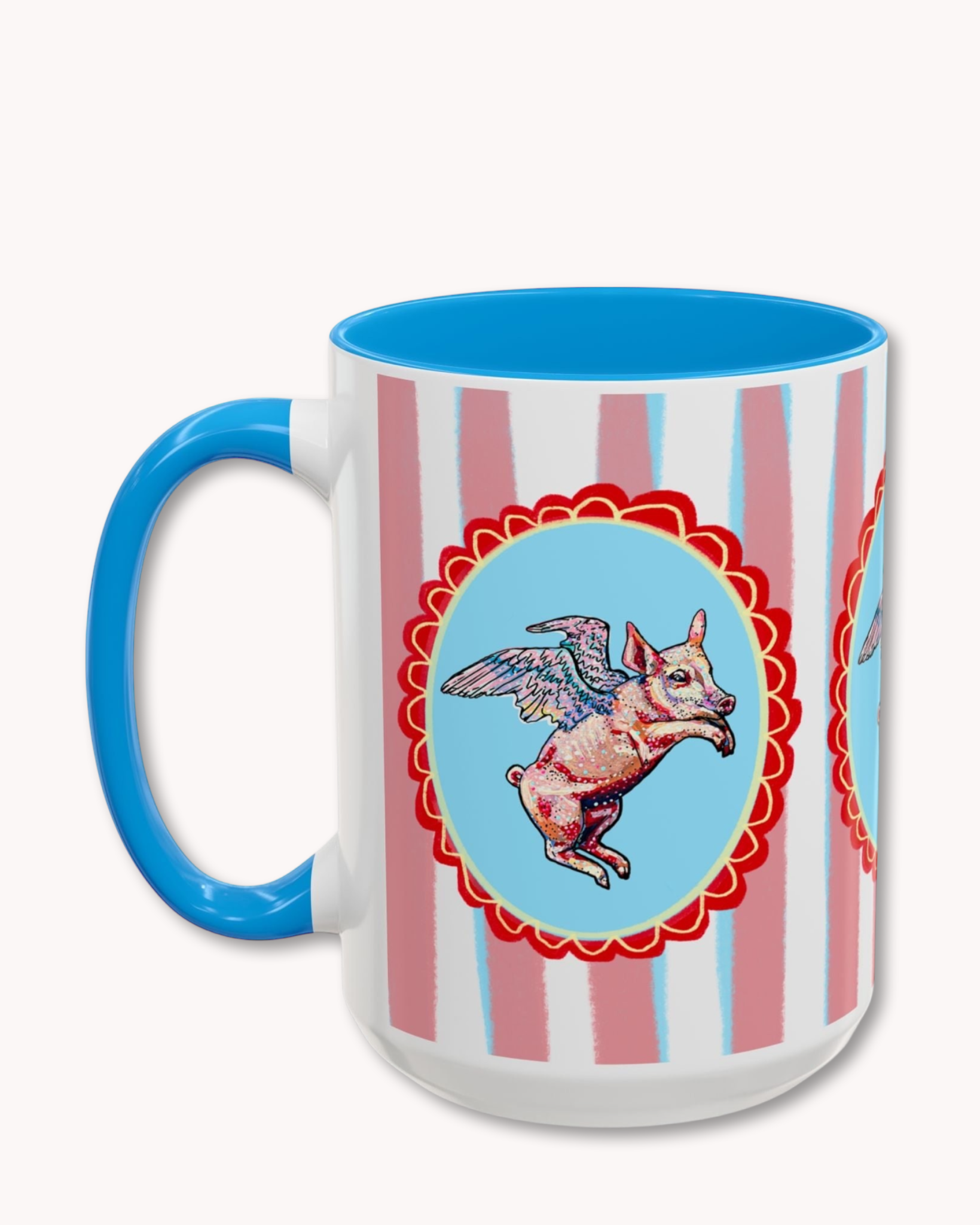 Flying Pig Coffee Mug 15oz