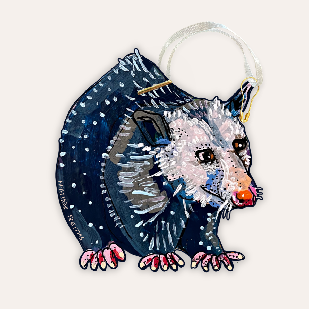 Opossum Gift Tag