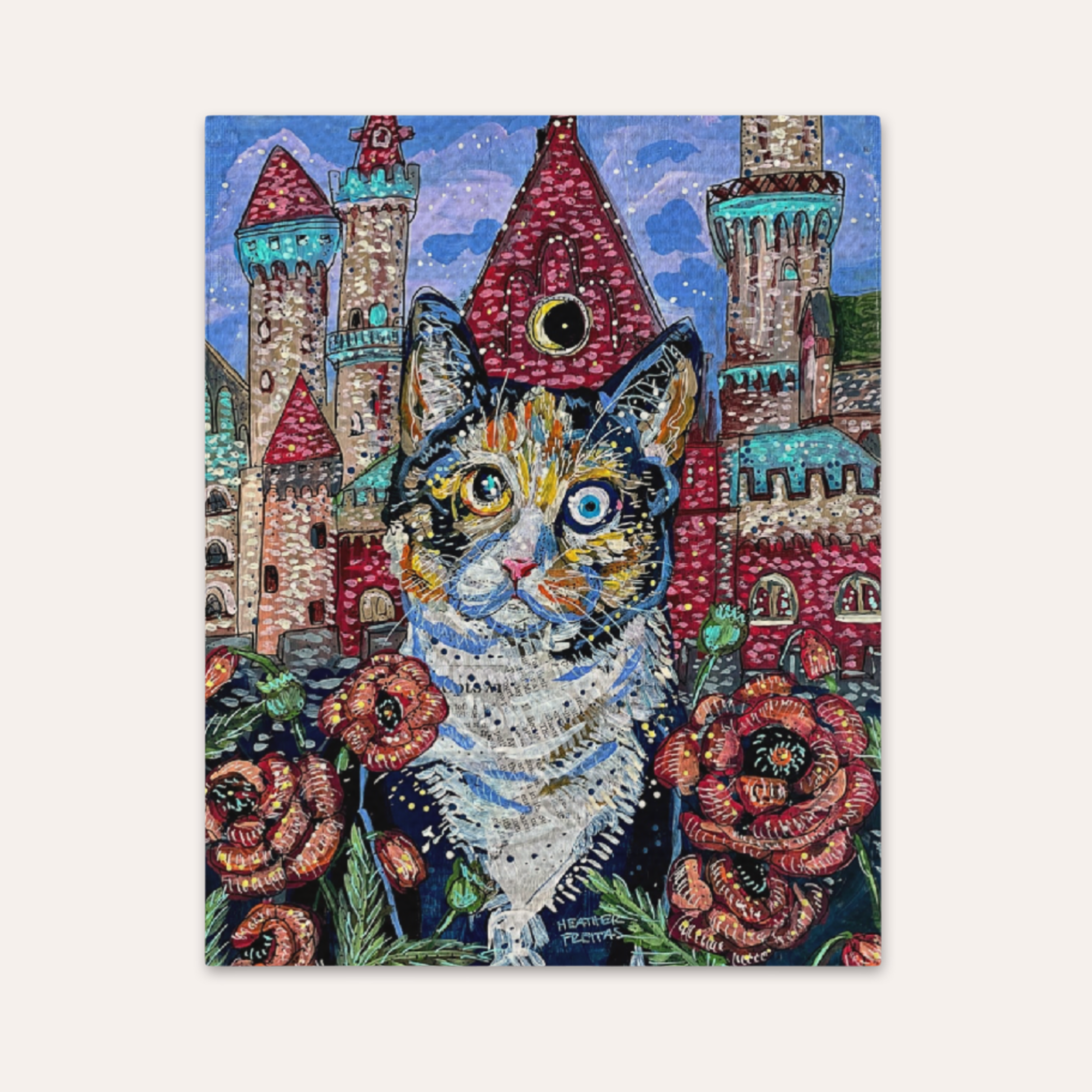 Calico Castle Cat Fine Art Print